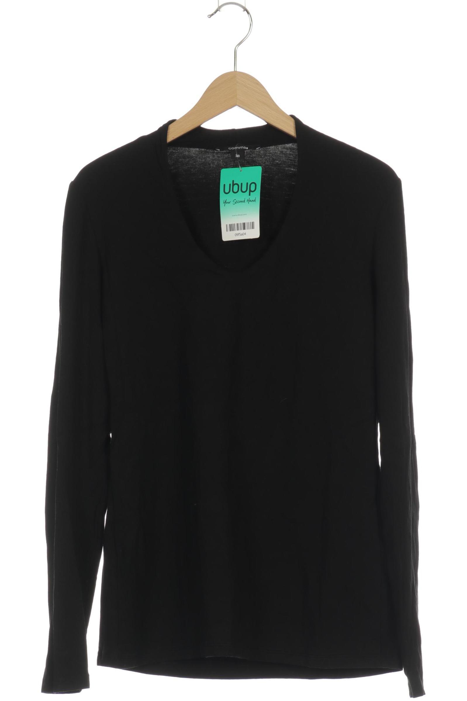 

Comma Damen Langarmshirt, schwarz, Gr. 38