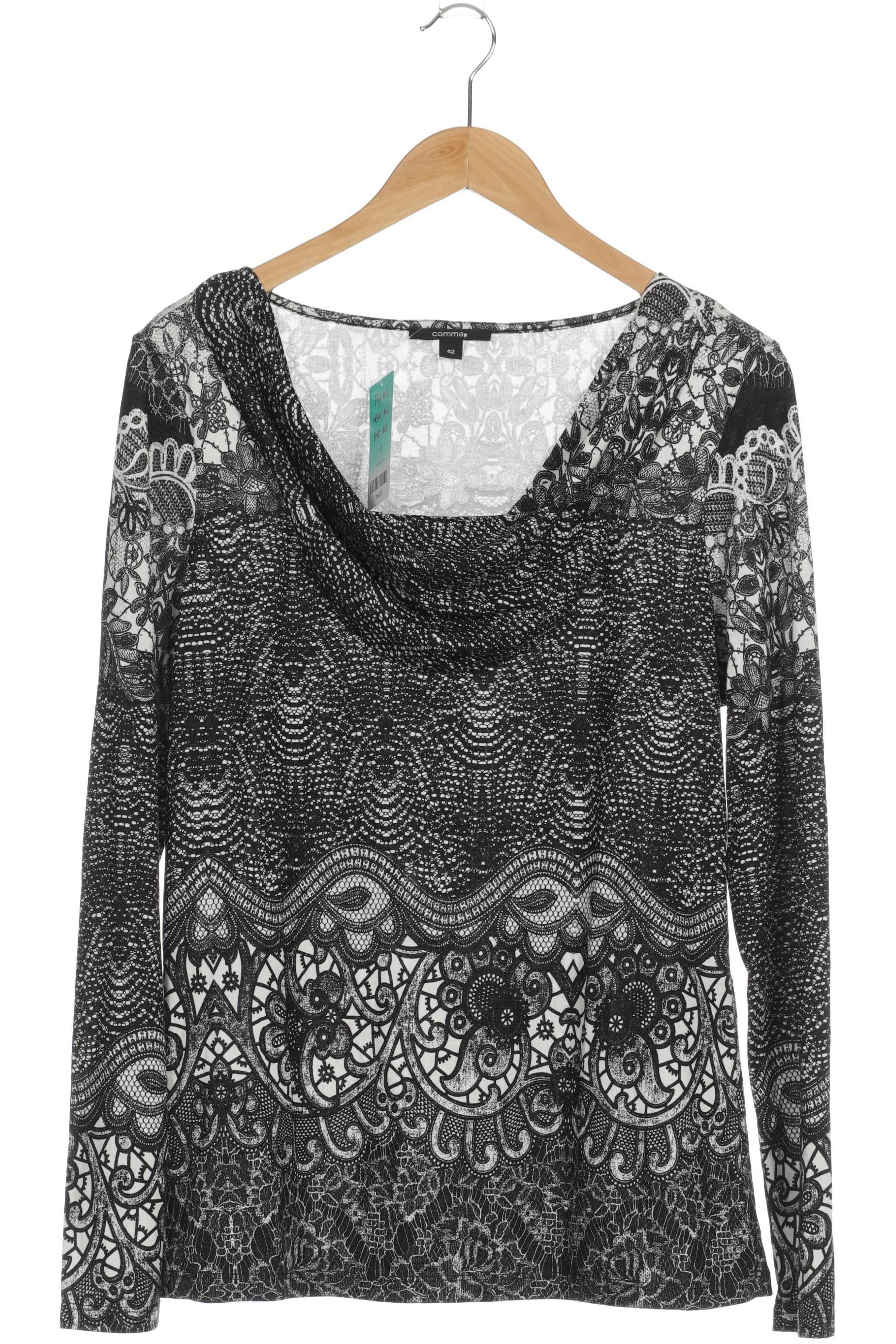 

Comma Damen Langarmshirt, grau, Gr. 42