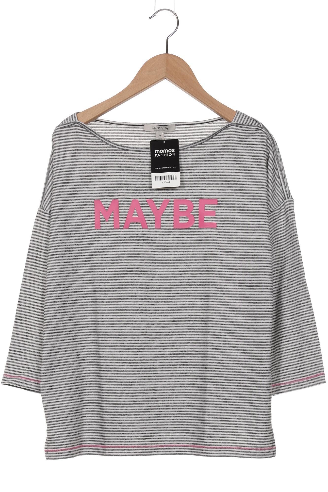 

Comma Damen Langarmshirt, grau, Gr. 38