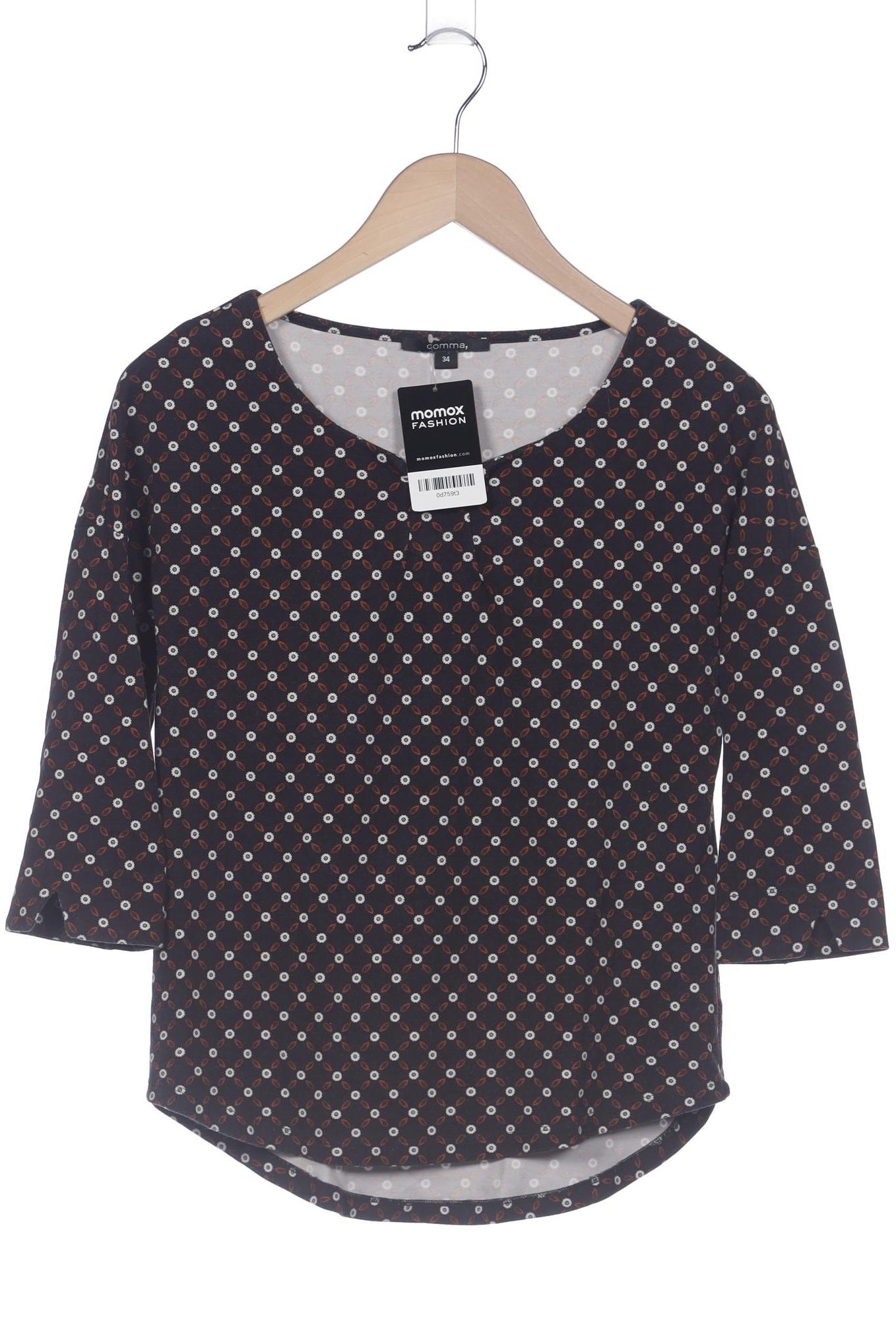 

Comma Damen Langarmshirt, schwarz, Gr. 34