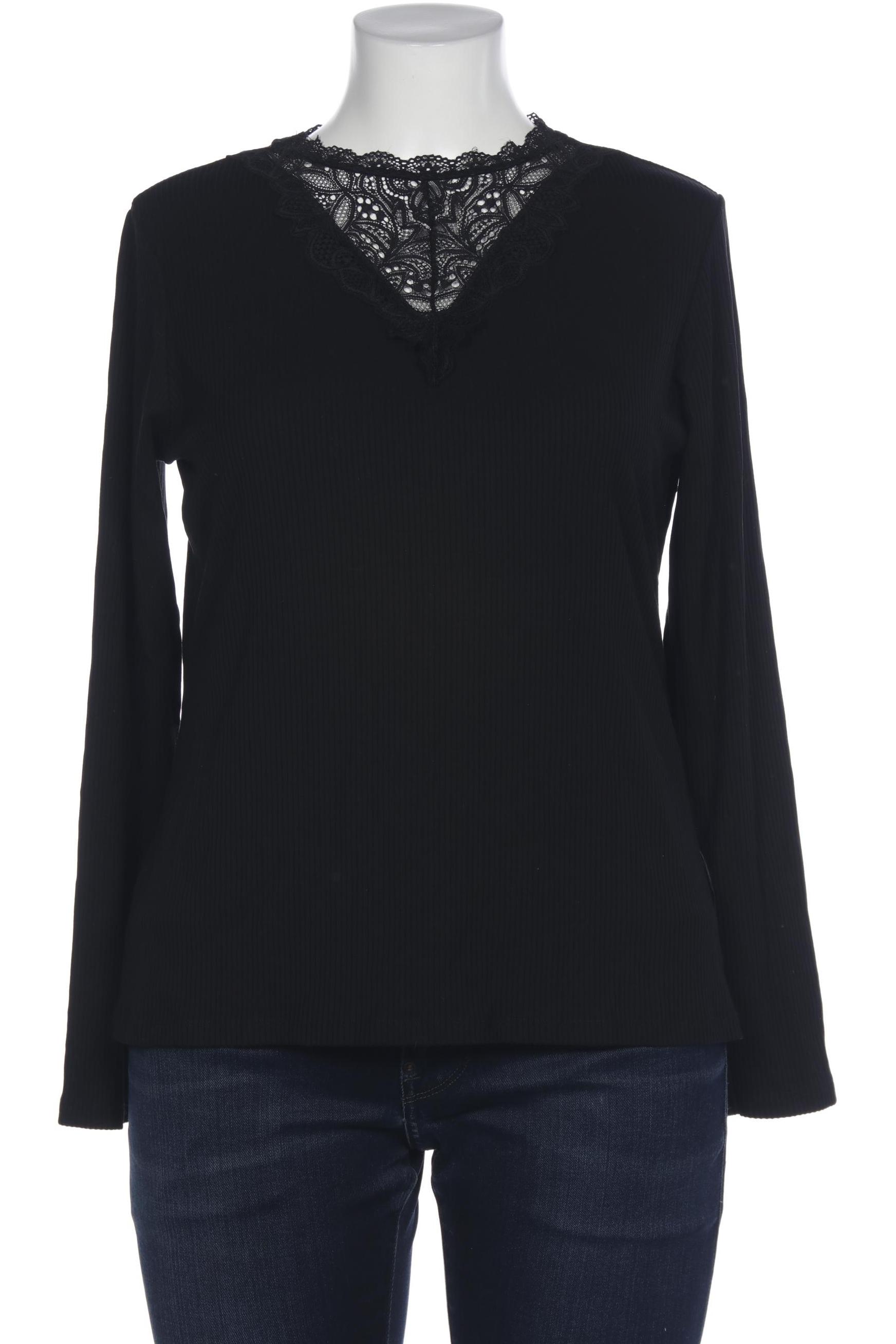 

Comma Damen Langarmshirt, schwarz, Gr. 46