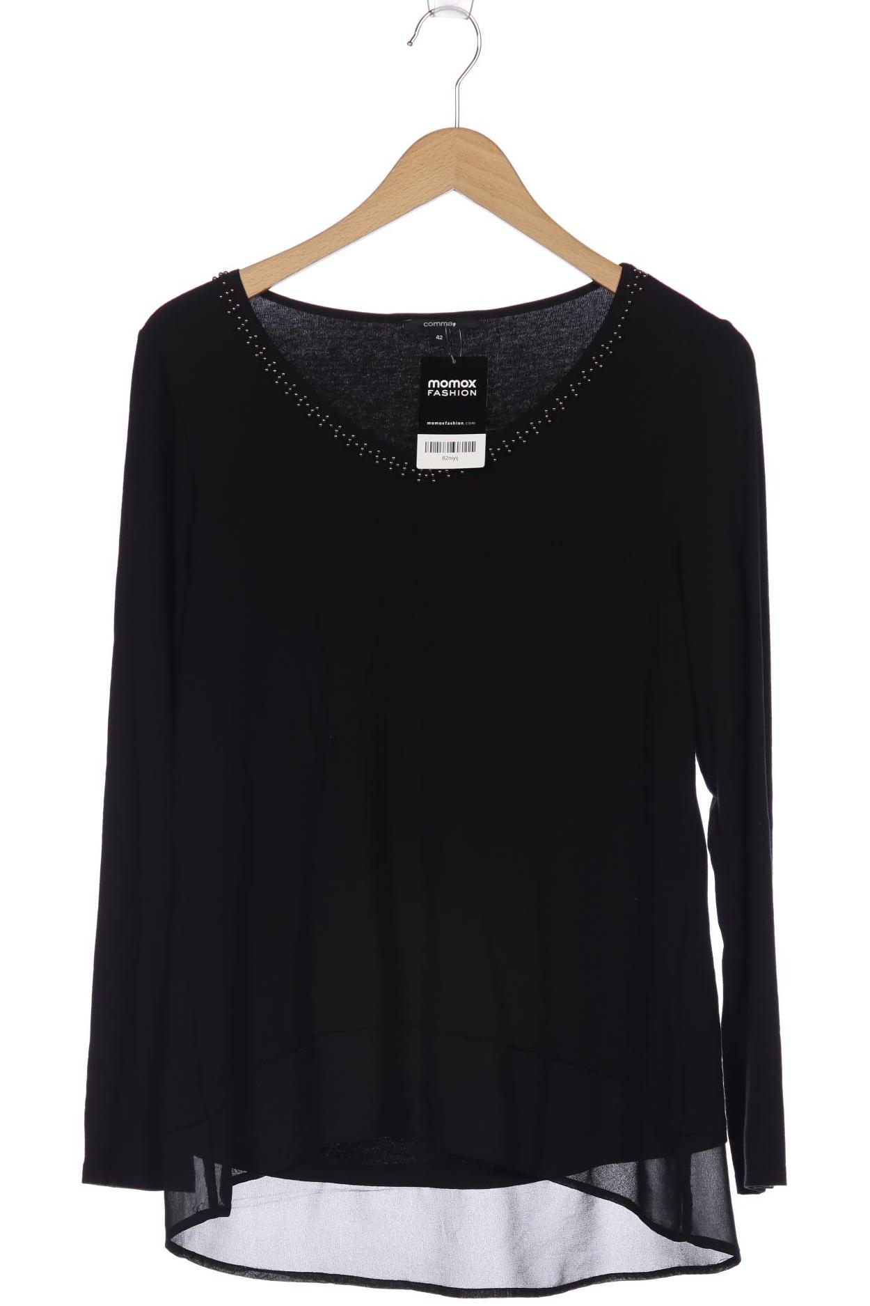 

Comma Damen Langarmshirt, schwarz