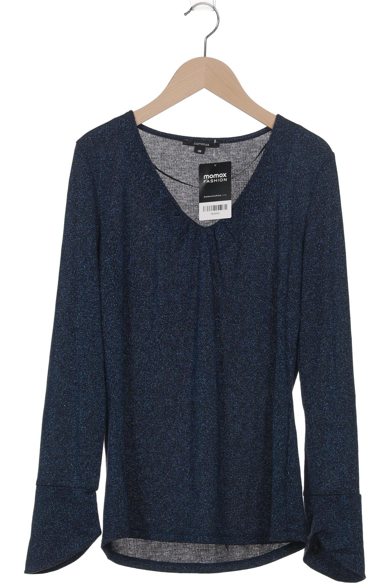 

Comma Damen Langarmshirt, blau, Gr. 38