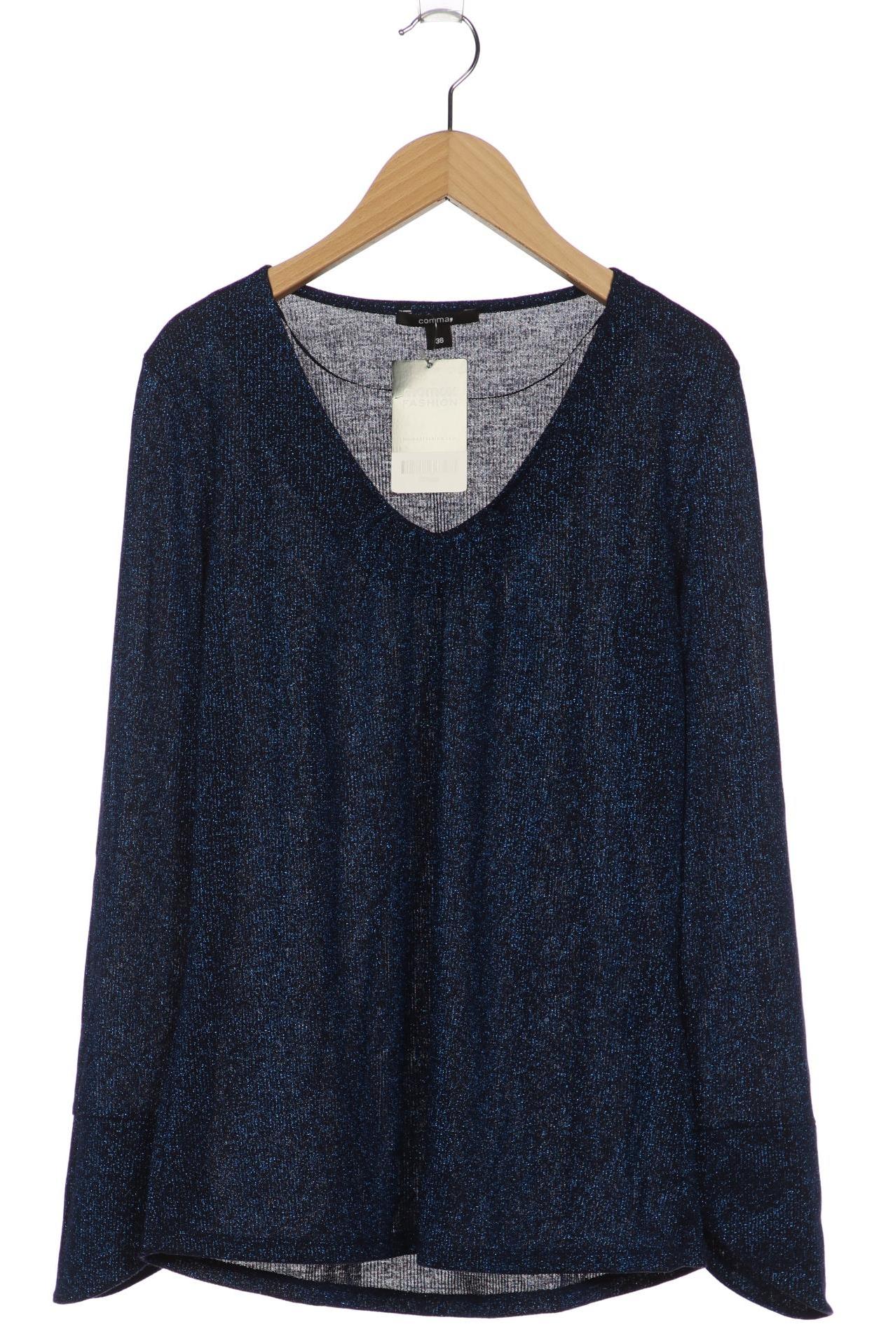 

Comma Damen Langarmshirt, marineblau, Gr. 36