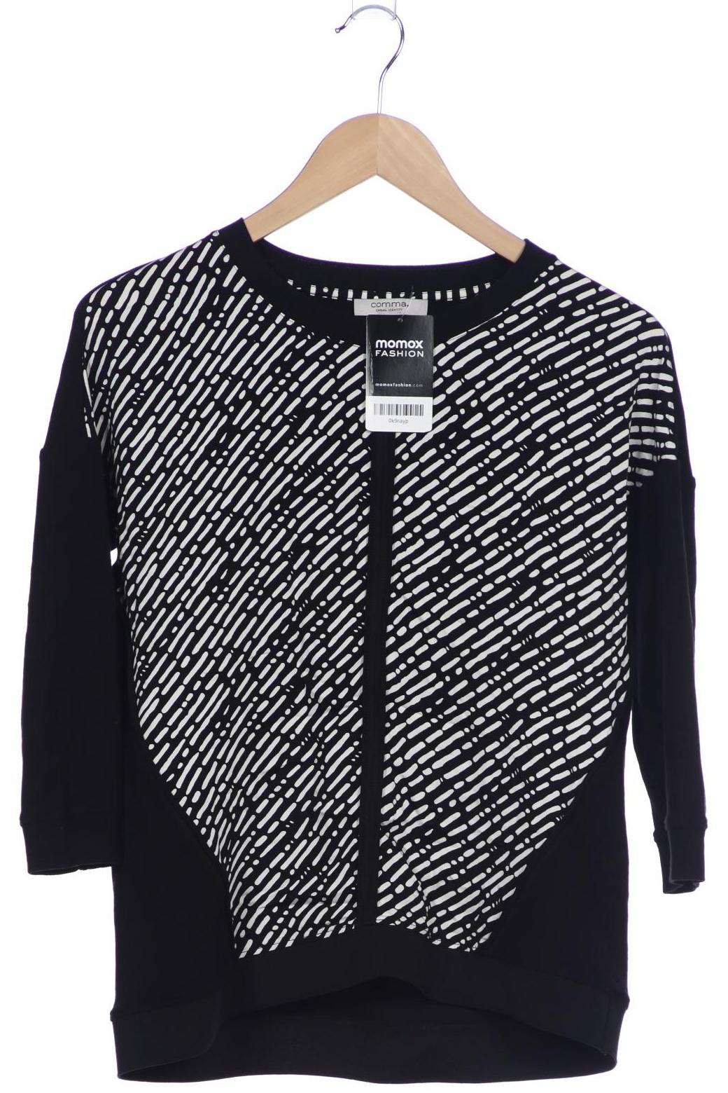 

Comma Damen Langarmshirt, schwarz, Gr. 36