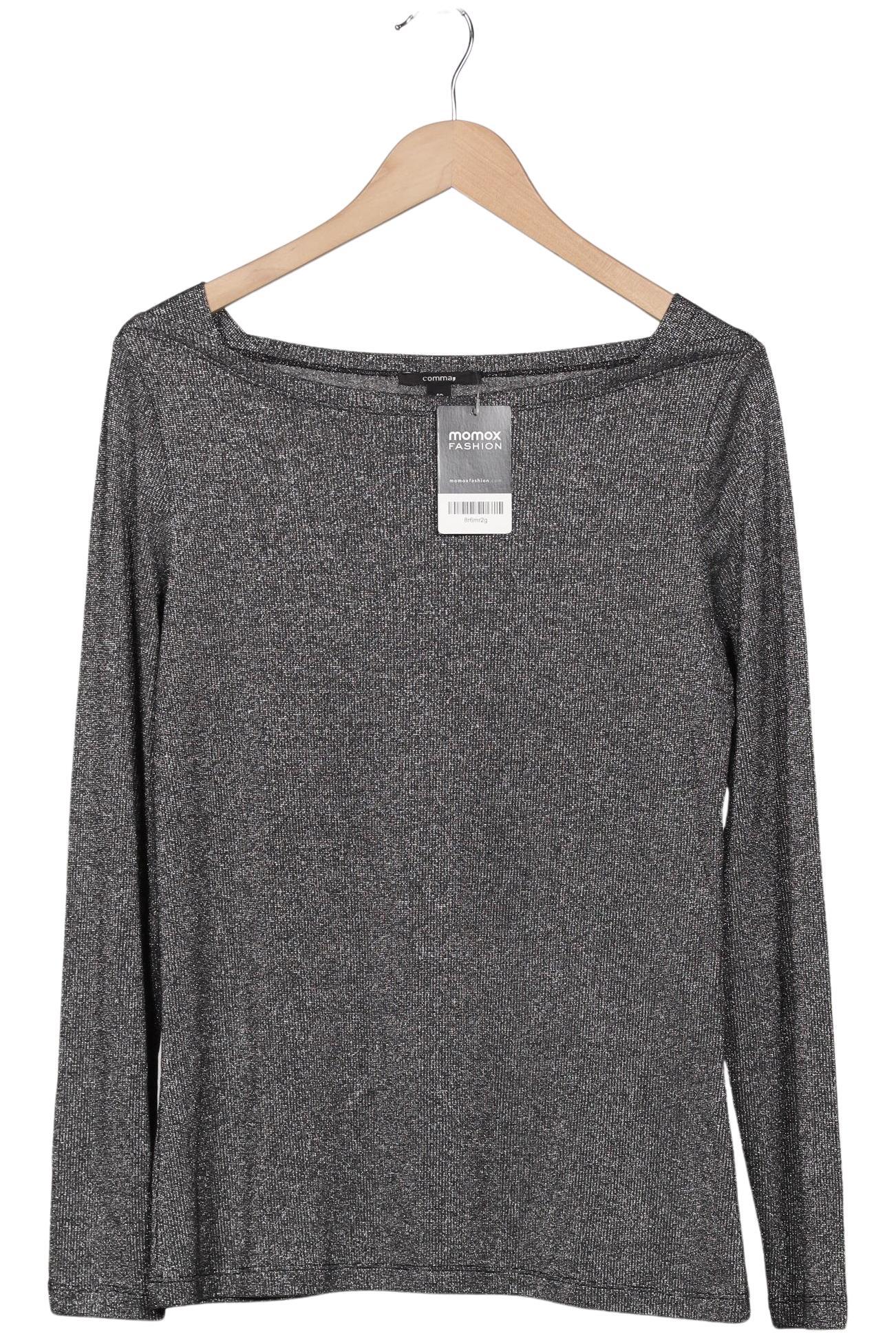 

Comma Damen Langarmshirt, grau, Gr. 42