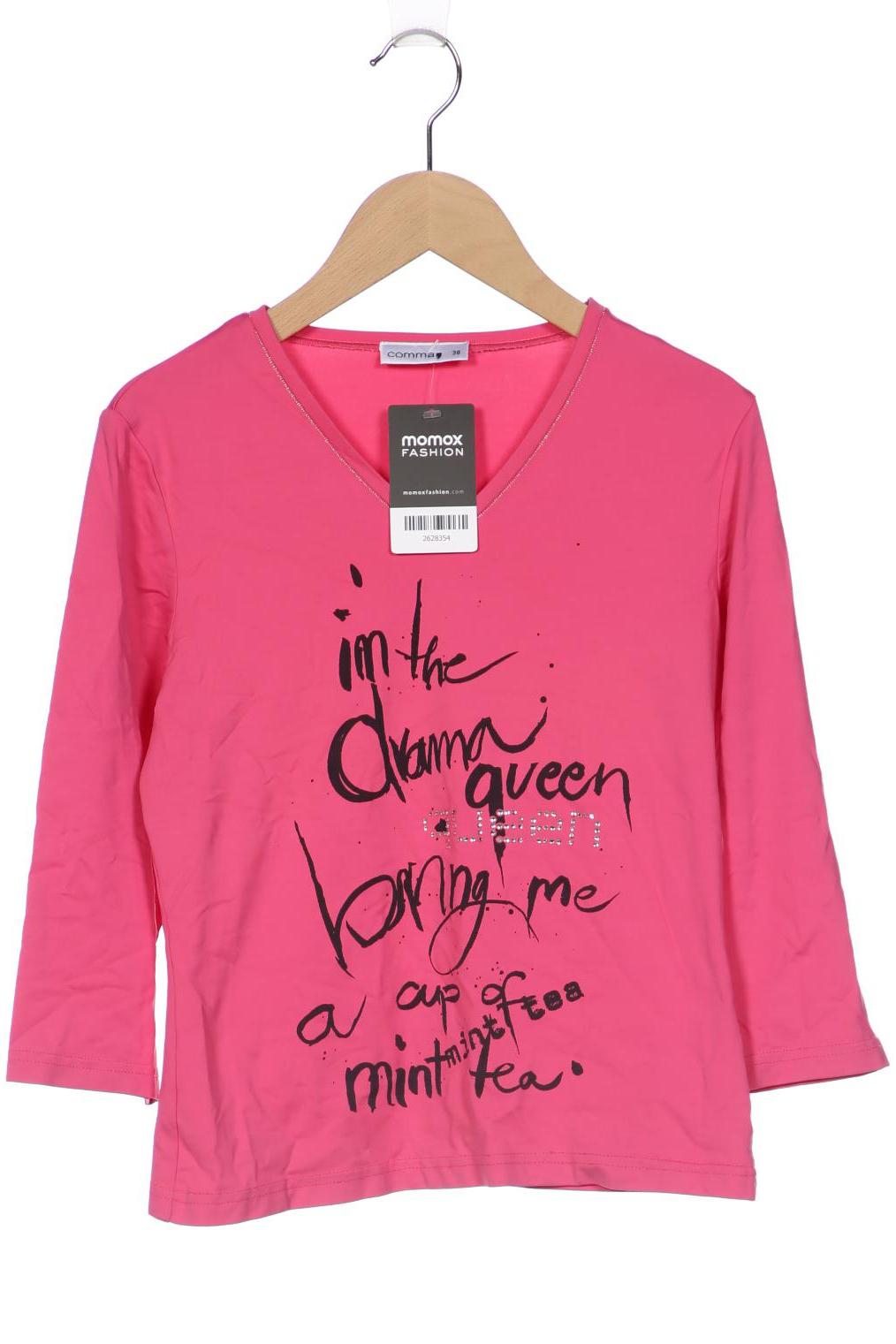 

Comma Damen Langarmshirt, pink, Gr. 38