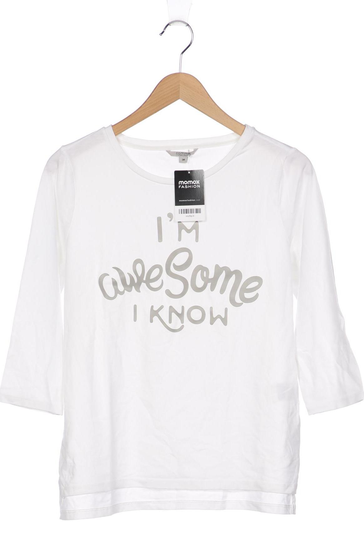 

Comma Damen Langarmshirt, weiß