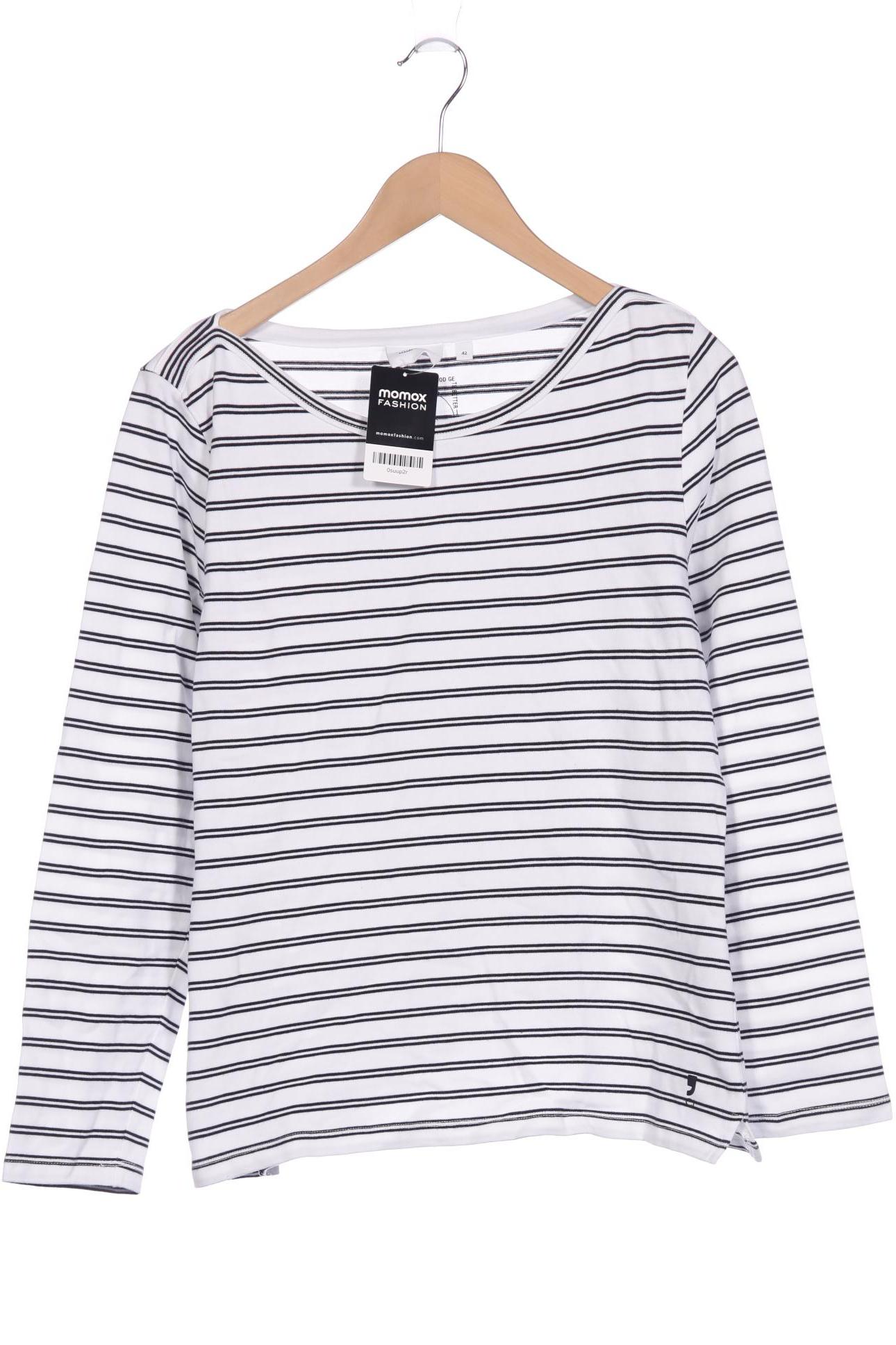 

Comma Damen Langarmshirt, weiß, Gr. 42