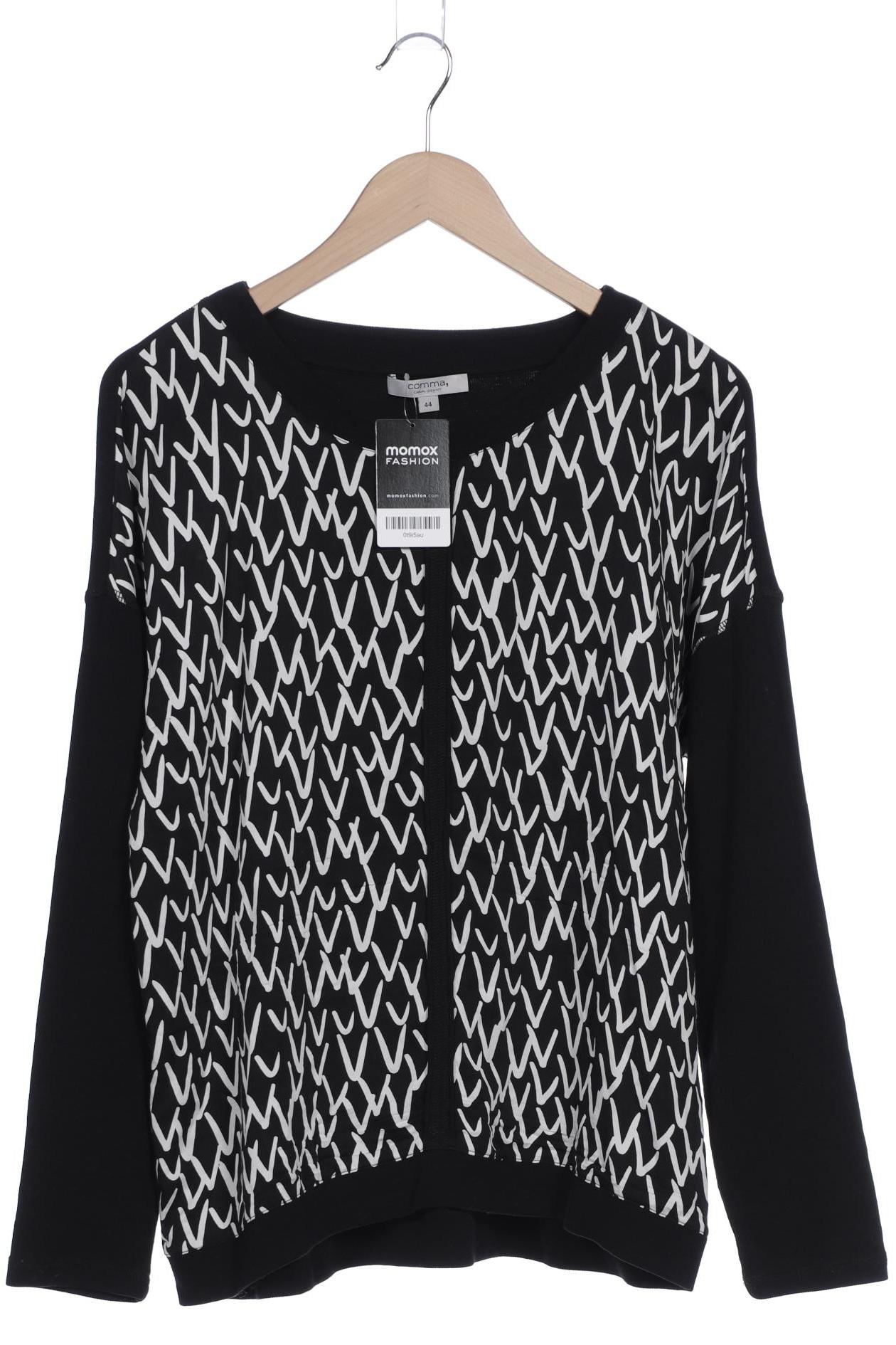 

Comma Damen Langarmshirt, schwarz, Gr. 44