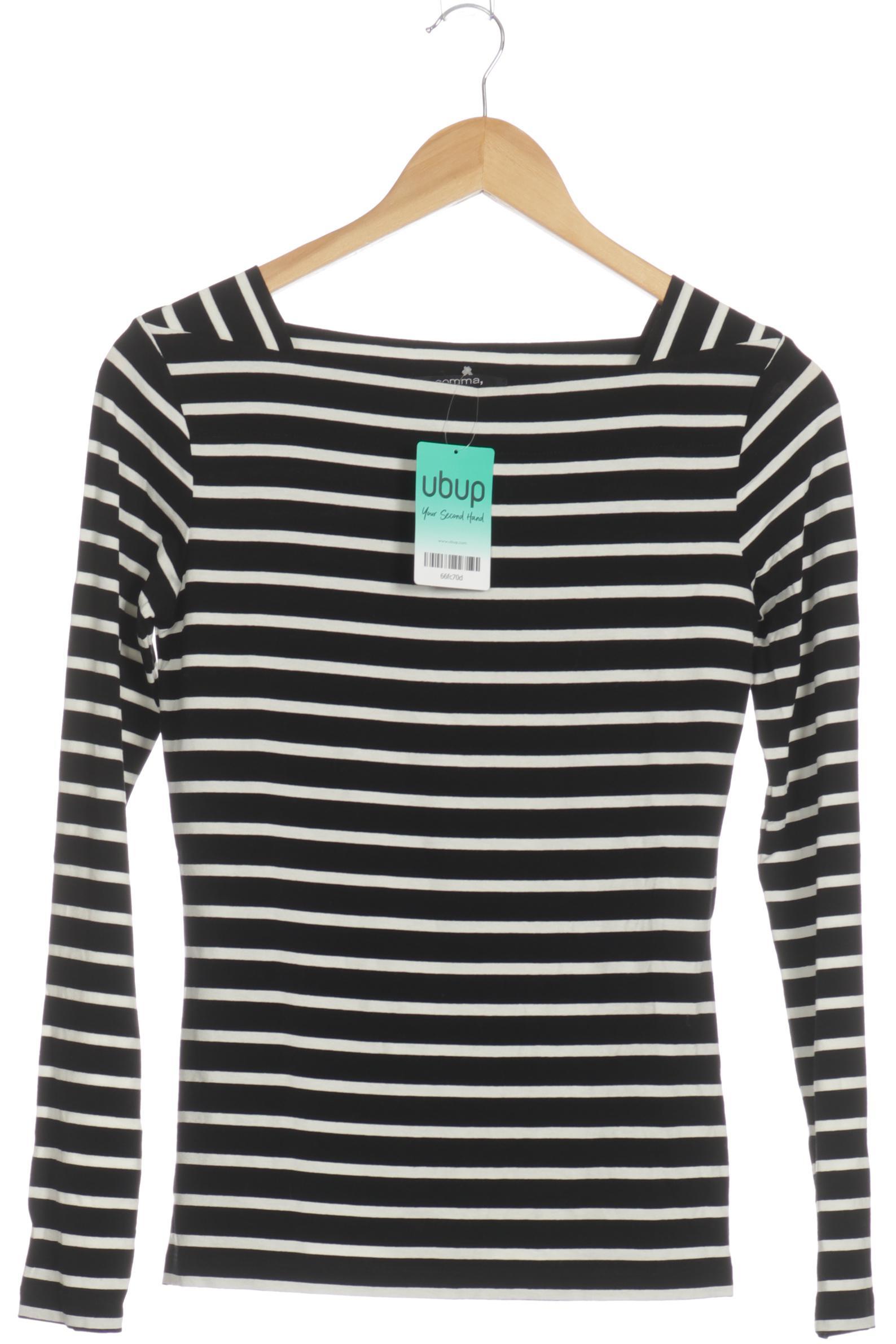 

Comma Damen Langarmshirt, schwarz, Gr. 34