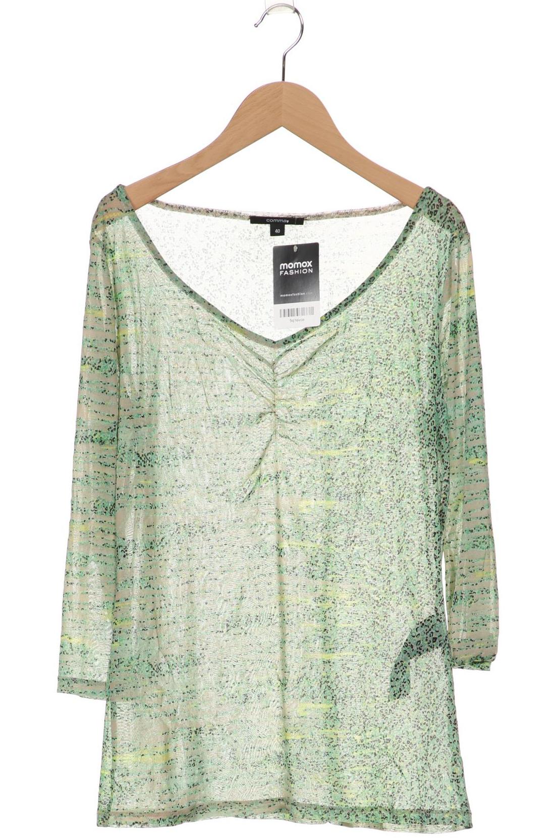 

Comma Damen Langarmshirt, grün, Gr. 40