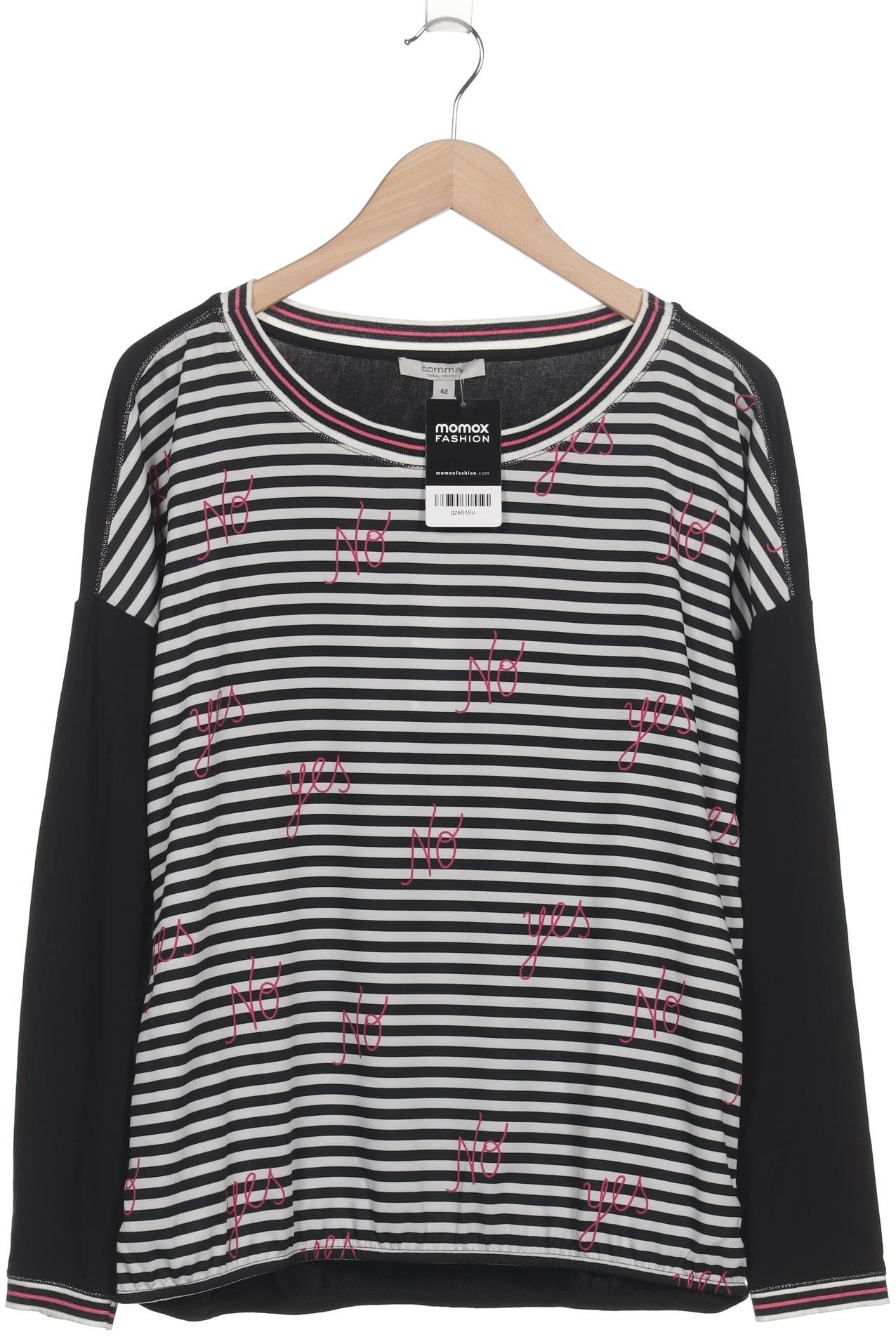 

Comma Damen Langarmshirt, schwarz, Gr. 42