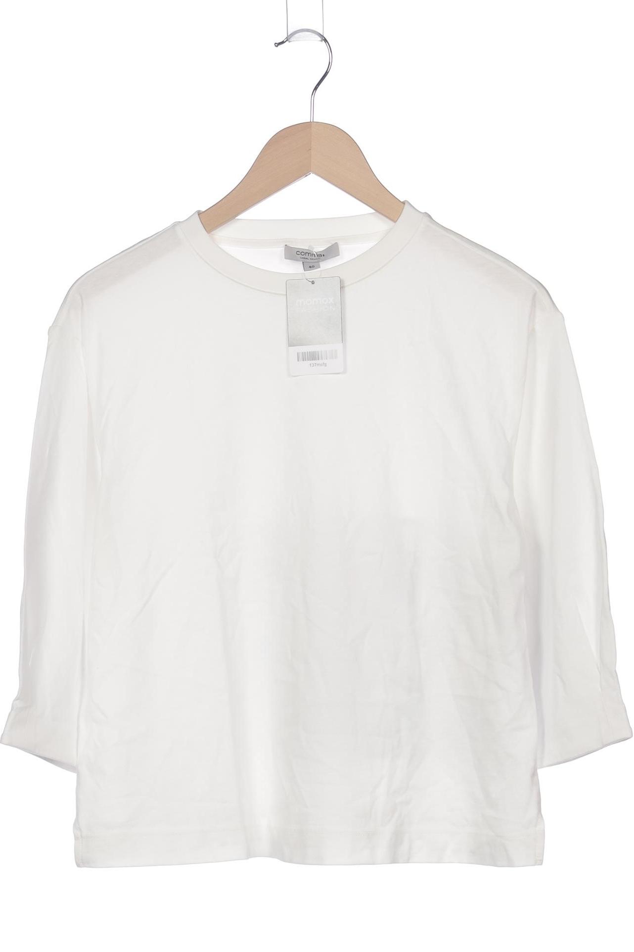 

Comma Damen Langarmshirt, weiß, Gr. 40
