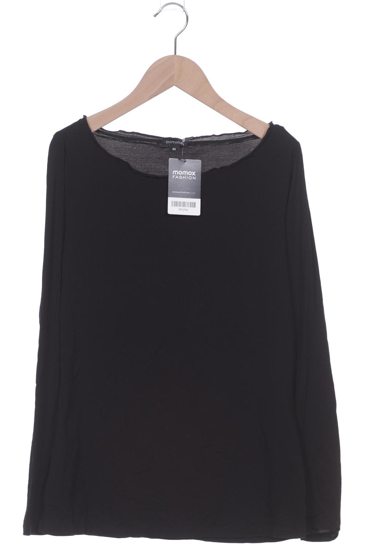 

Comma Damen Langarmshirt, schwarz, Gr. 40