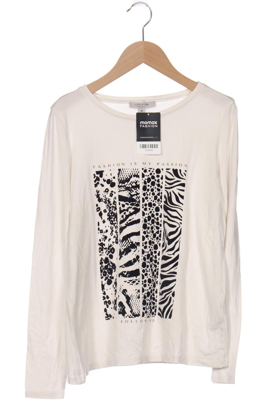 

Comma Damen Langarmshirt, weiß