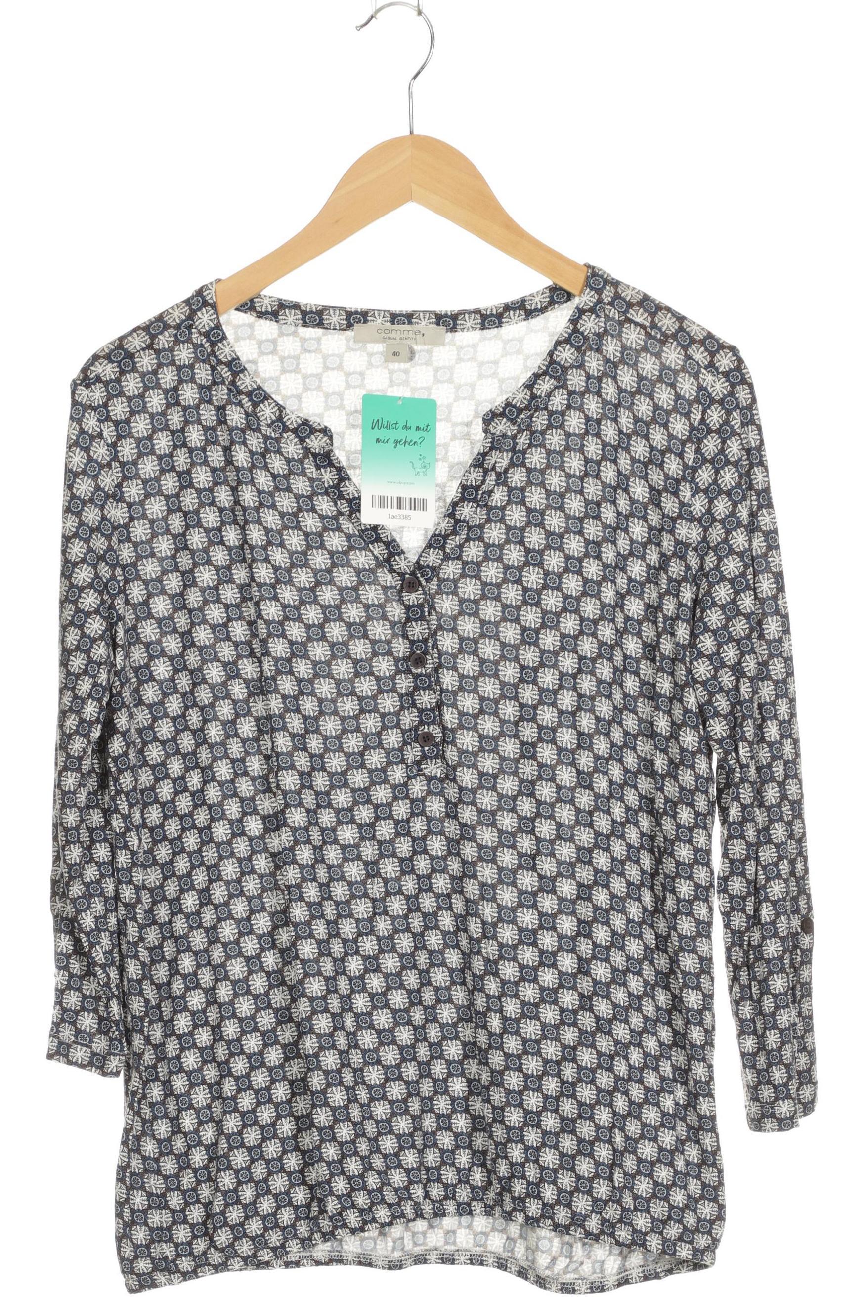 

Comma Damen Langarmshirt, blau, Gr. 40