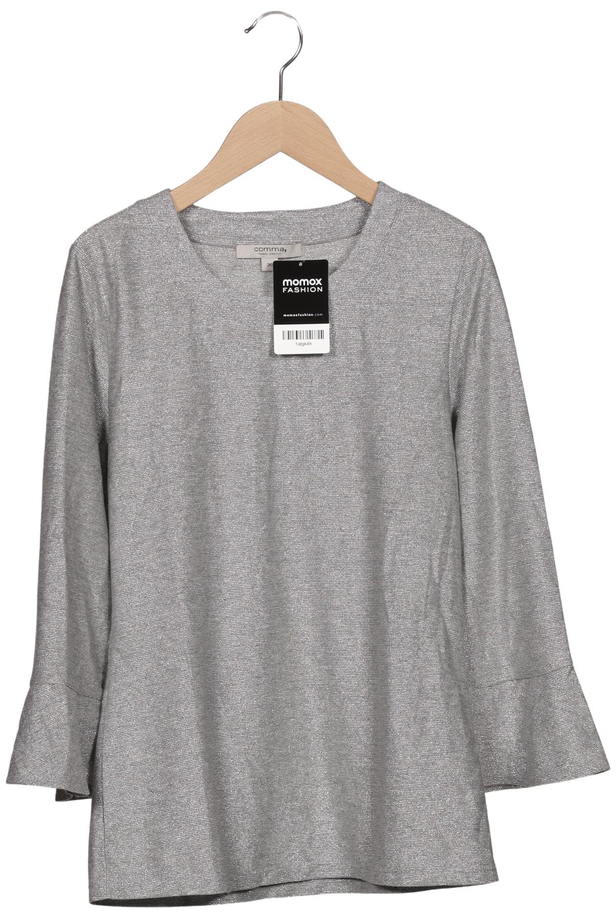 

Comma Damen Langarmshirt, grau, Gr. 36