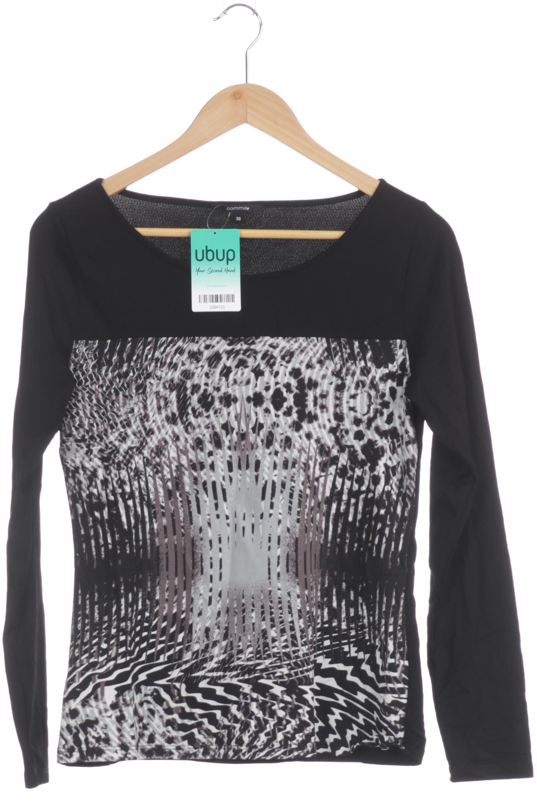 

Comma Damen Langarmshirt, schwarz, Gr. 38
