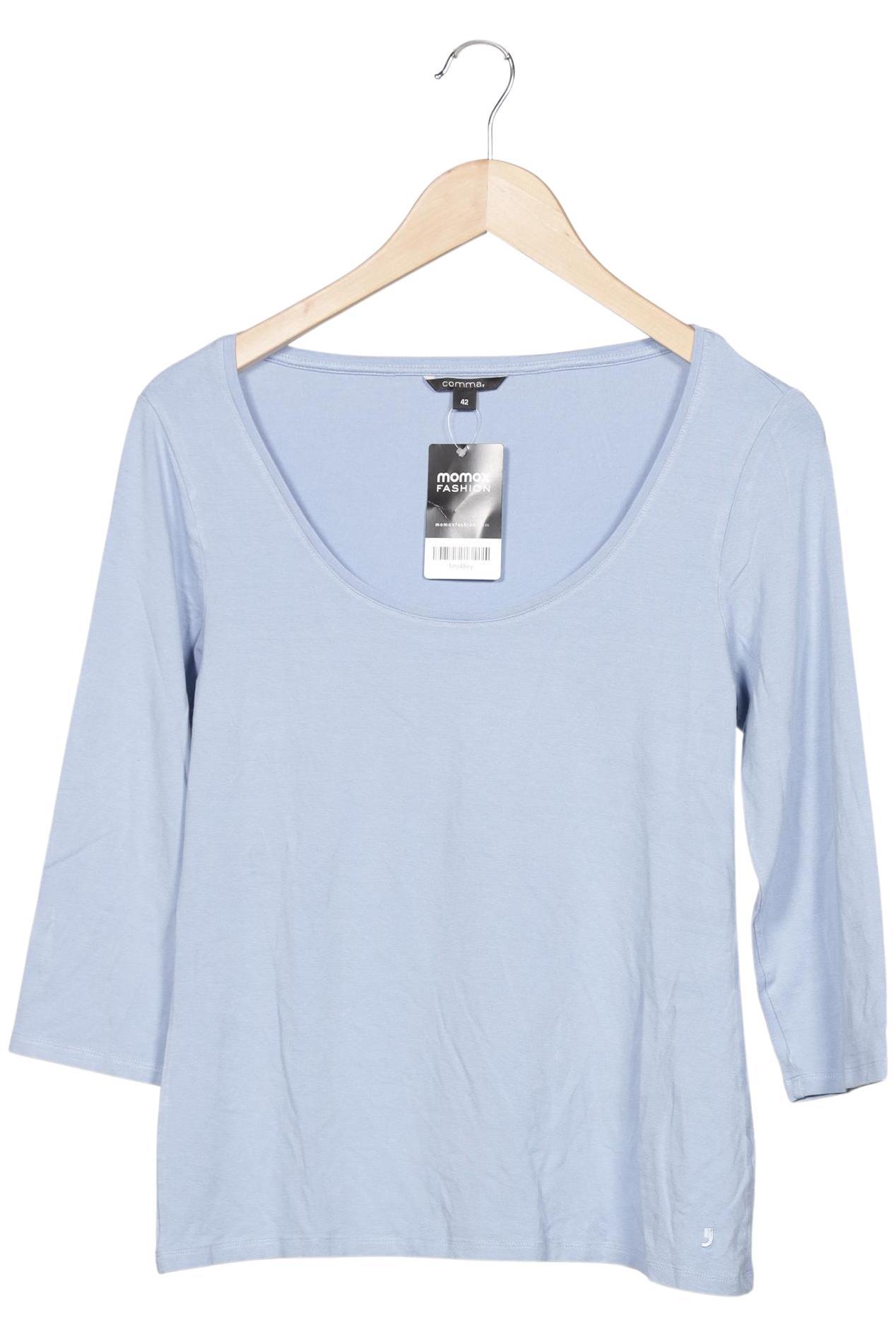

Comma Damen Langarmshirt, hellblau, Gr. 42