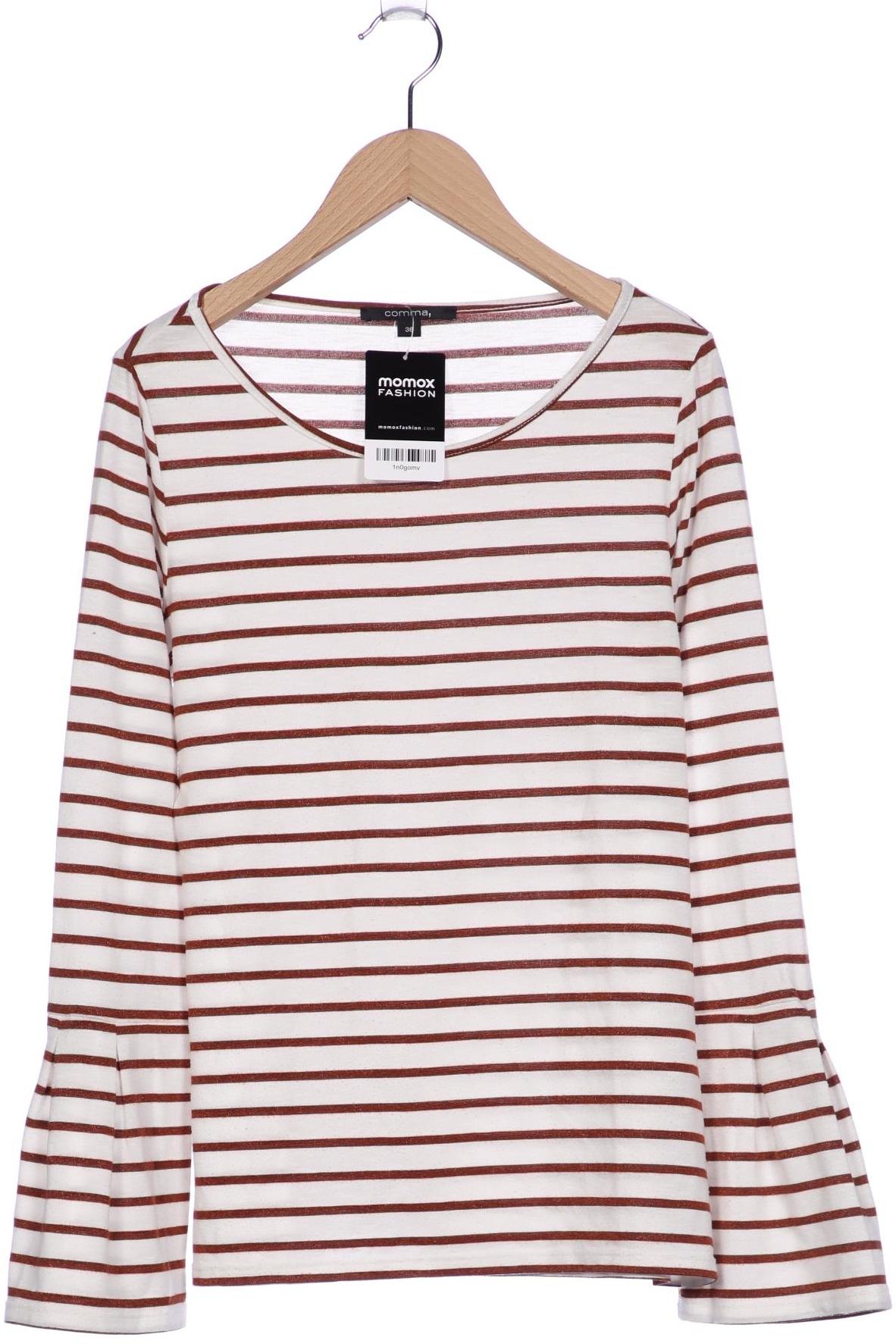 

Comma Damen Langarmshirt, weiß, Gr. 36