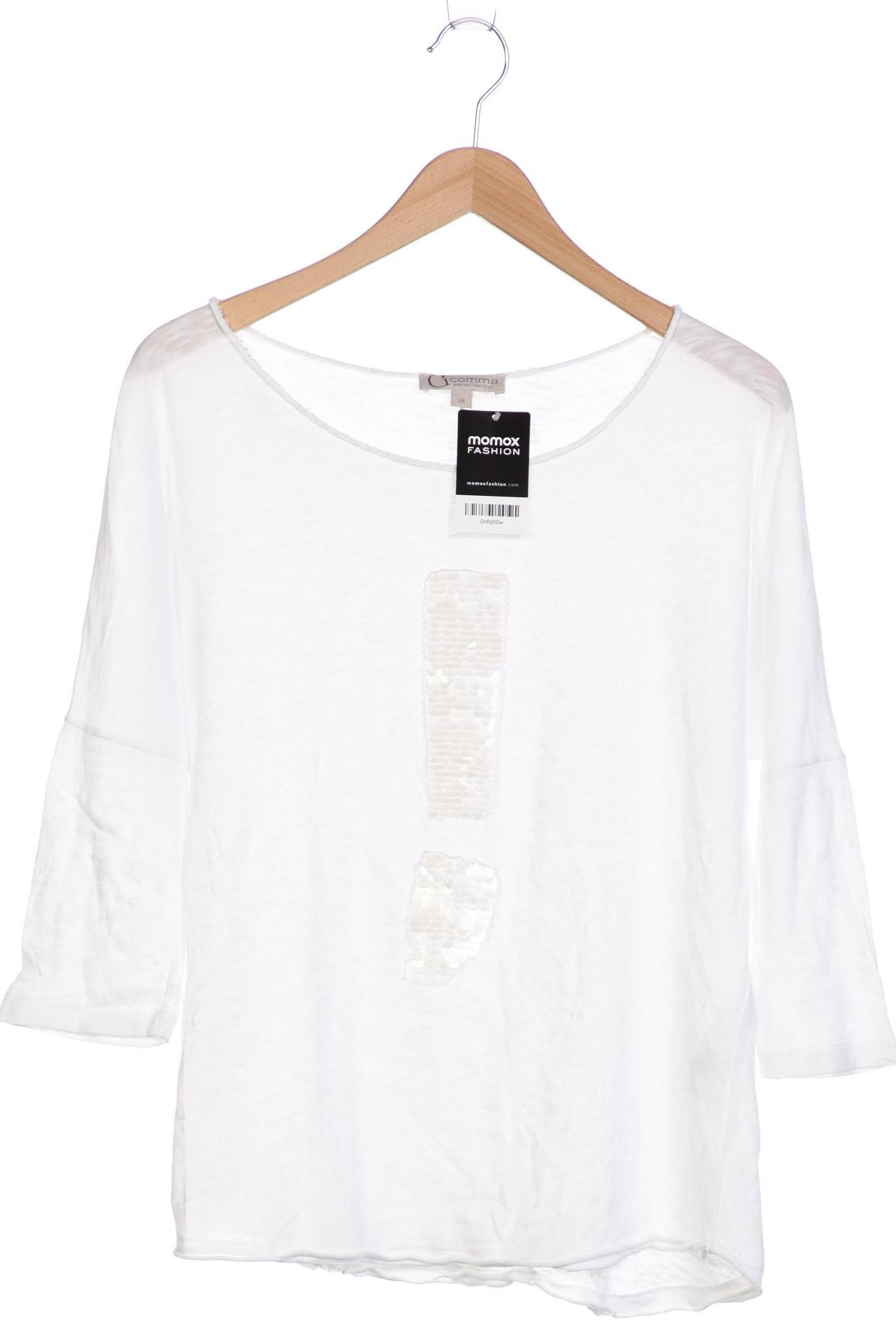 

Comma Damen Langarmshirt, weiß, Gr. 38