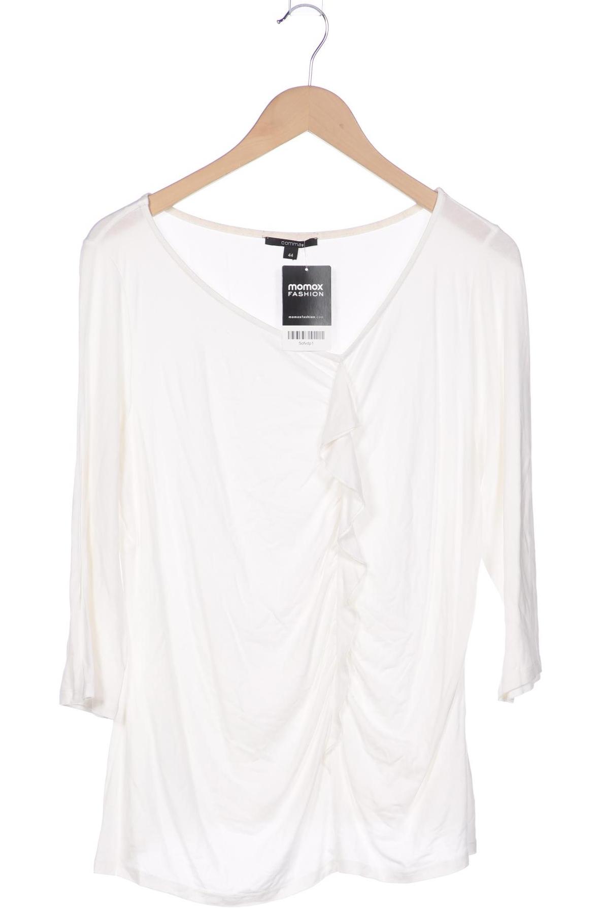 

Comma Damen Langarmshirt, weiß, Gr. 44