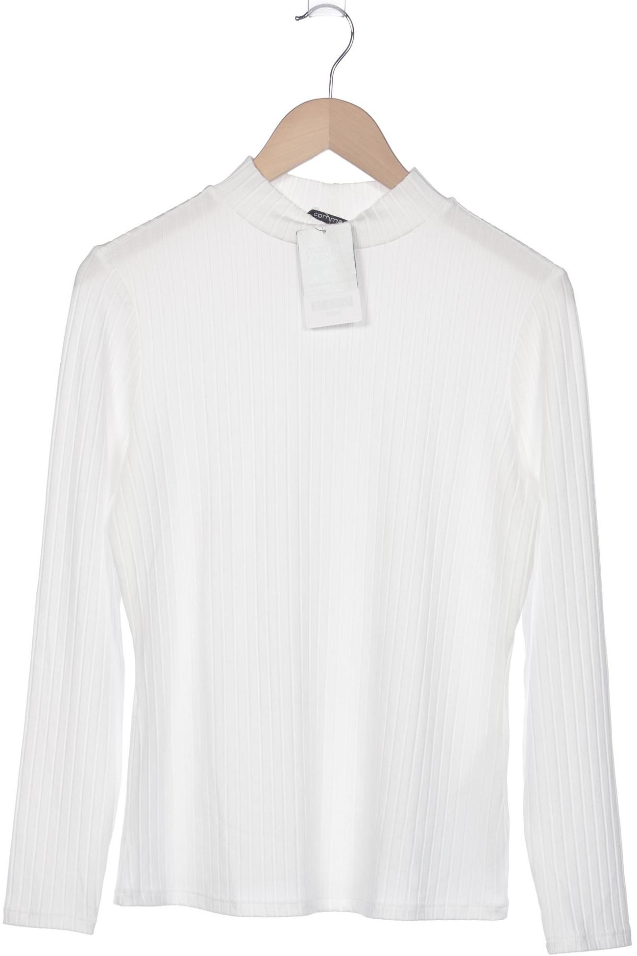 

Comma Damen Langarmshirt, weiß, Gr. 40