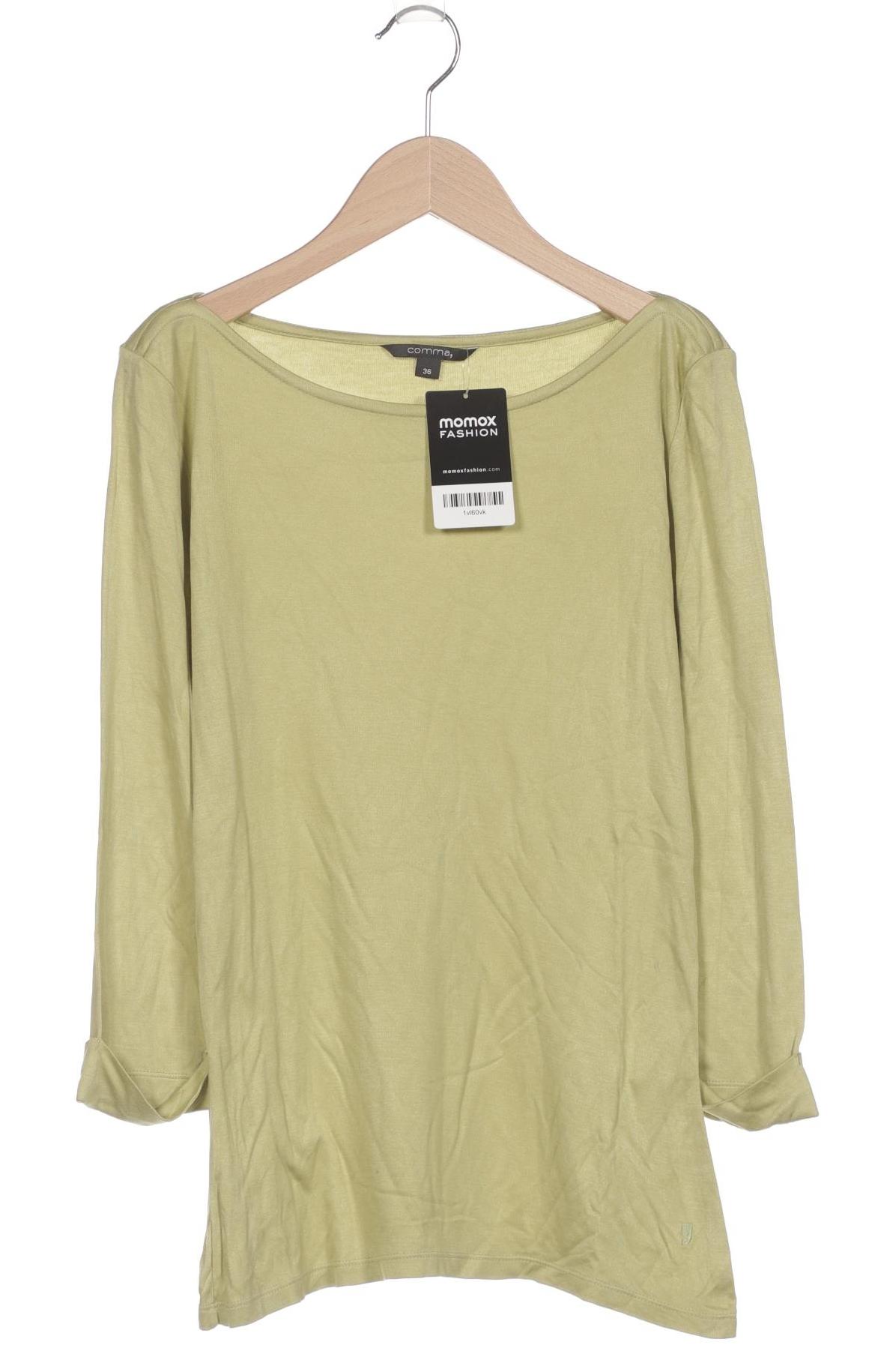 

Comma Damen Langarmshirt, hellgrün, Gr. 36