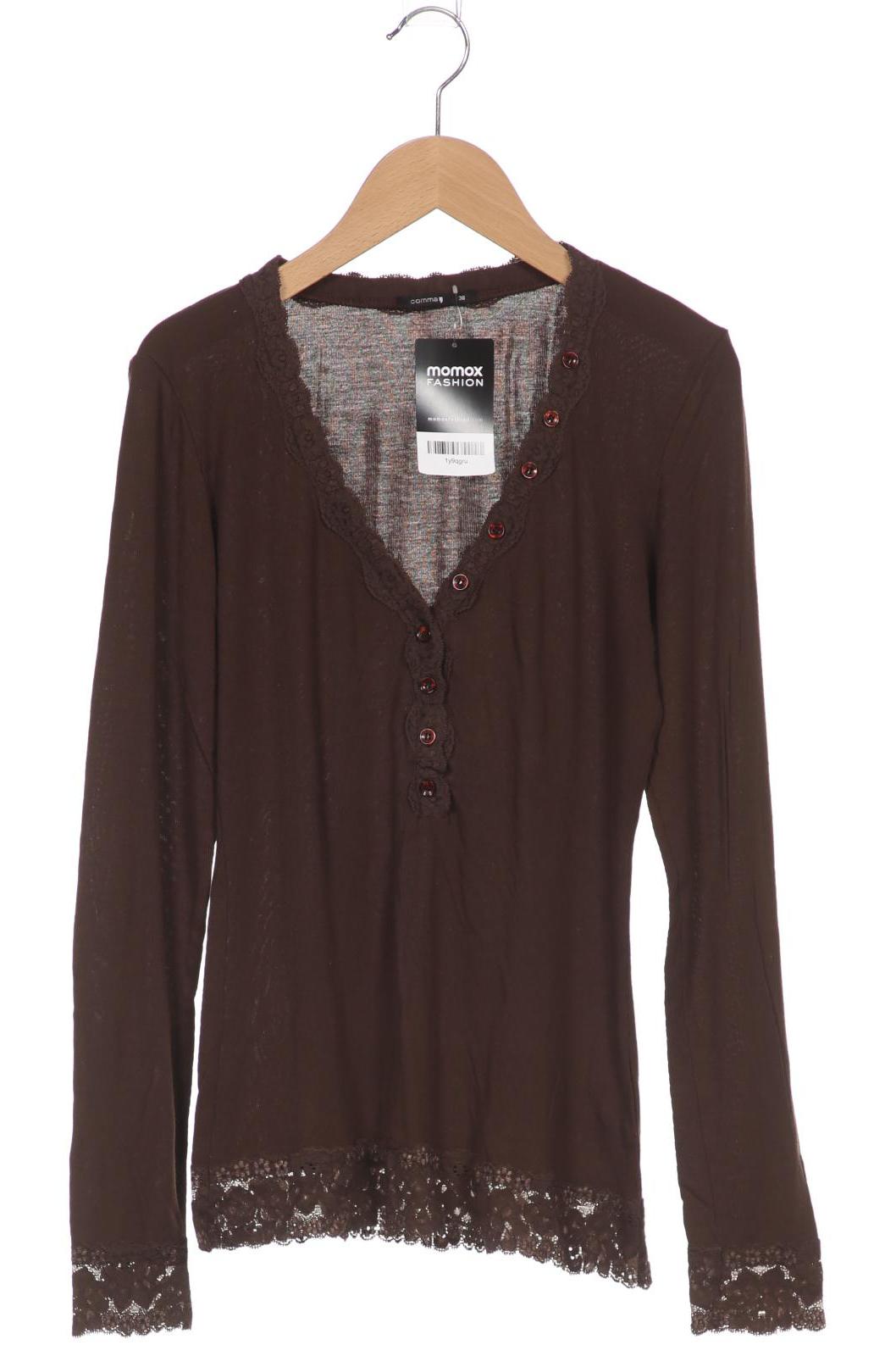

Comma Damen Langarmshirt, braun, Gr. 38