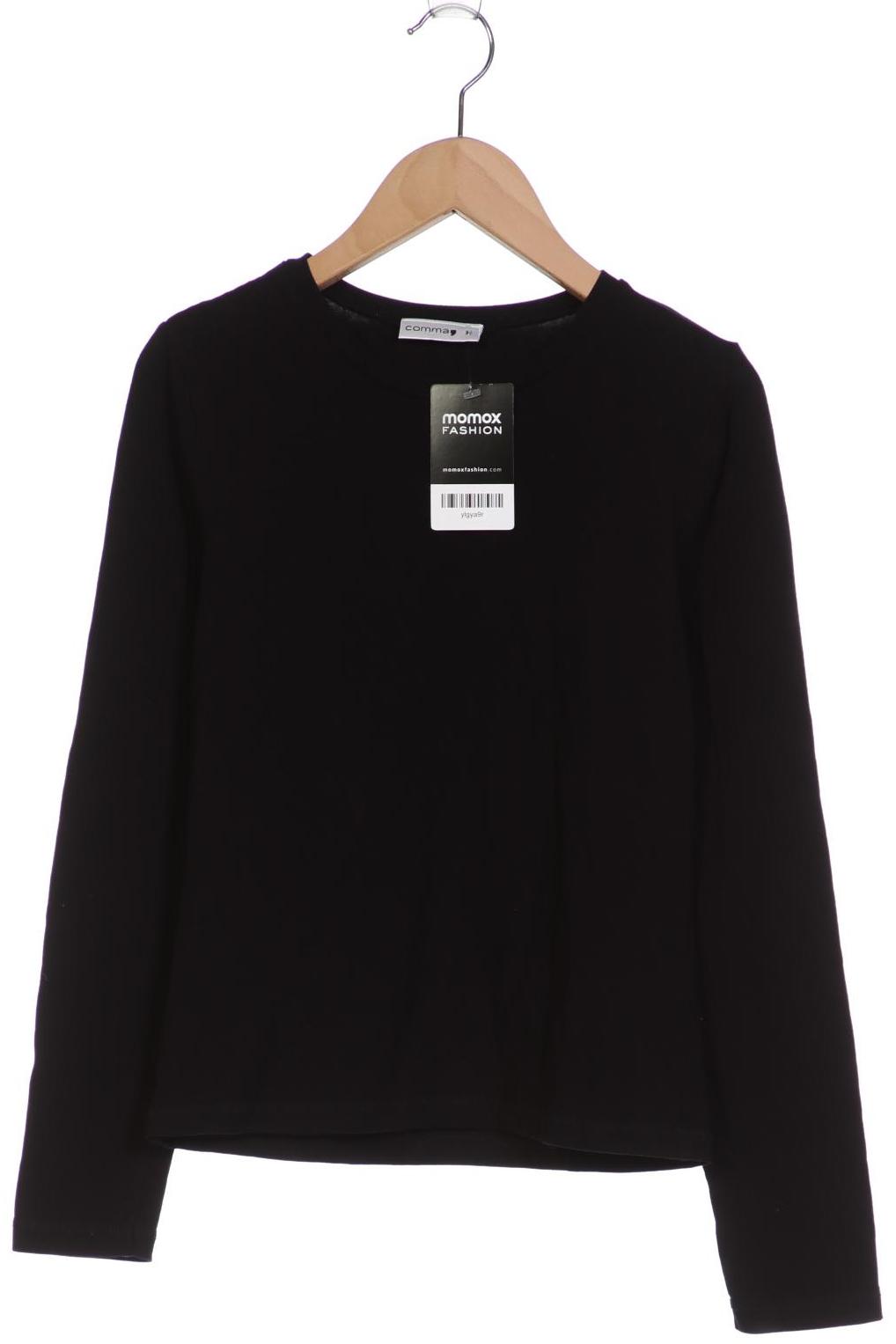 

Comma Damen Langarmshirt, schwarz, Gr. 38