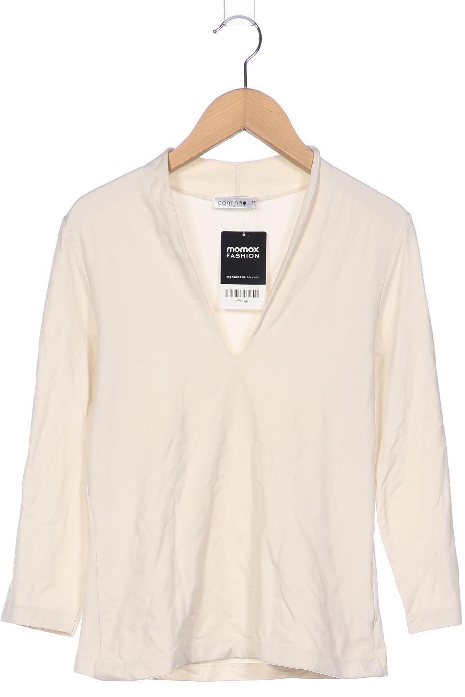 

Comma Damen Langarmshirt, cremeweiß, Gr. 36