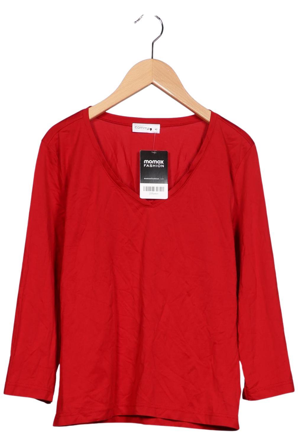 

Comma Damen Langarmshirt, rot, Gr. 42