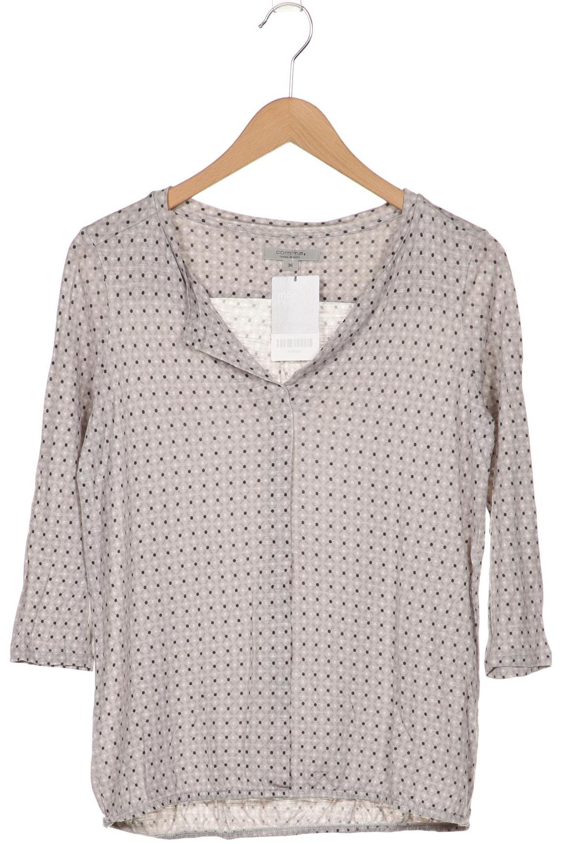 

Comma Damen Langarmshirt, grau, Gr. 36