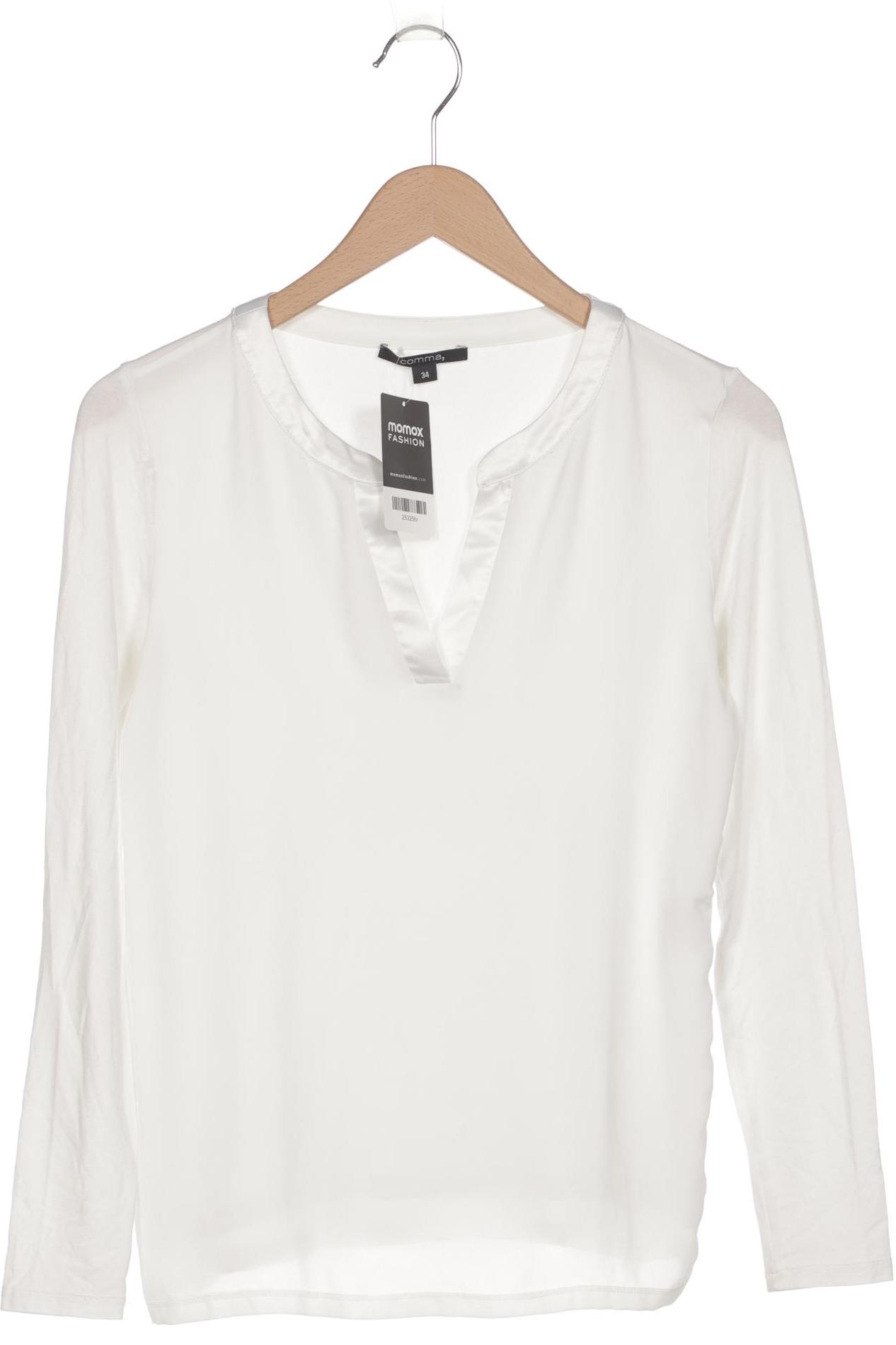 

Comma Damen Langarmshirt, weiß, Gr. 34