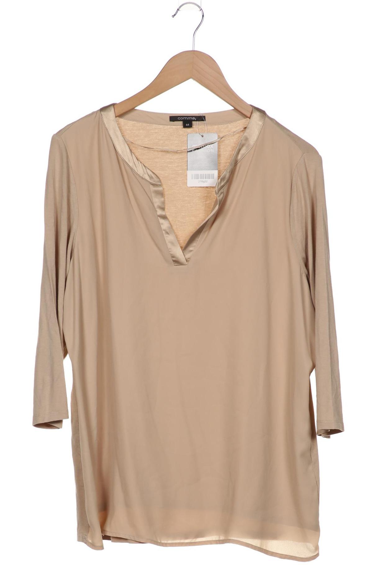 

Comma Damen Langarmshirt, beige, Gr. 44