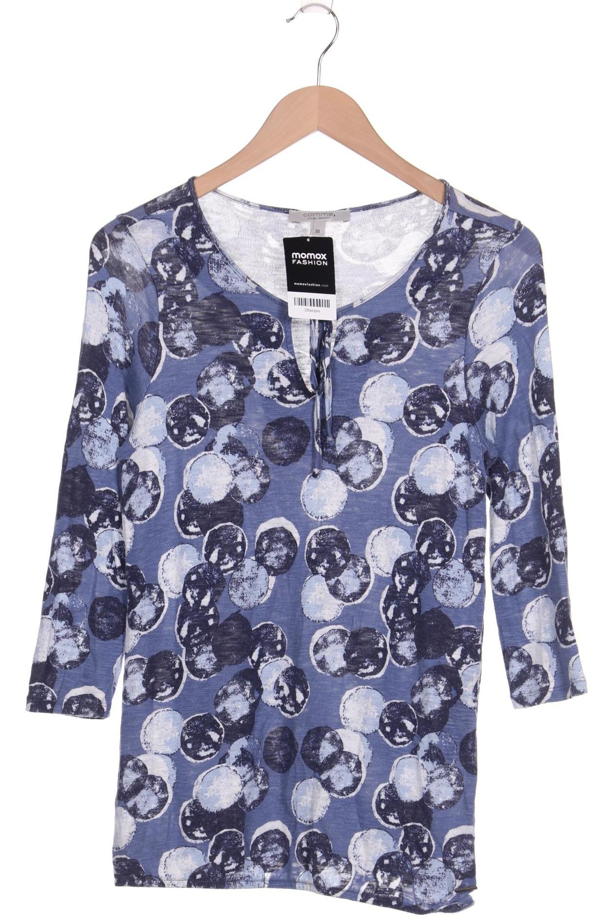 

Comma Damen Langarmshirt, blau