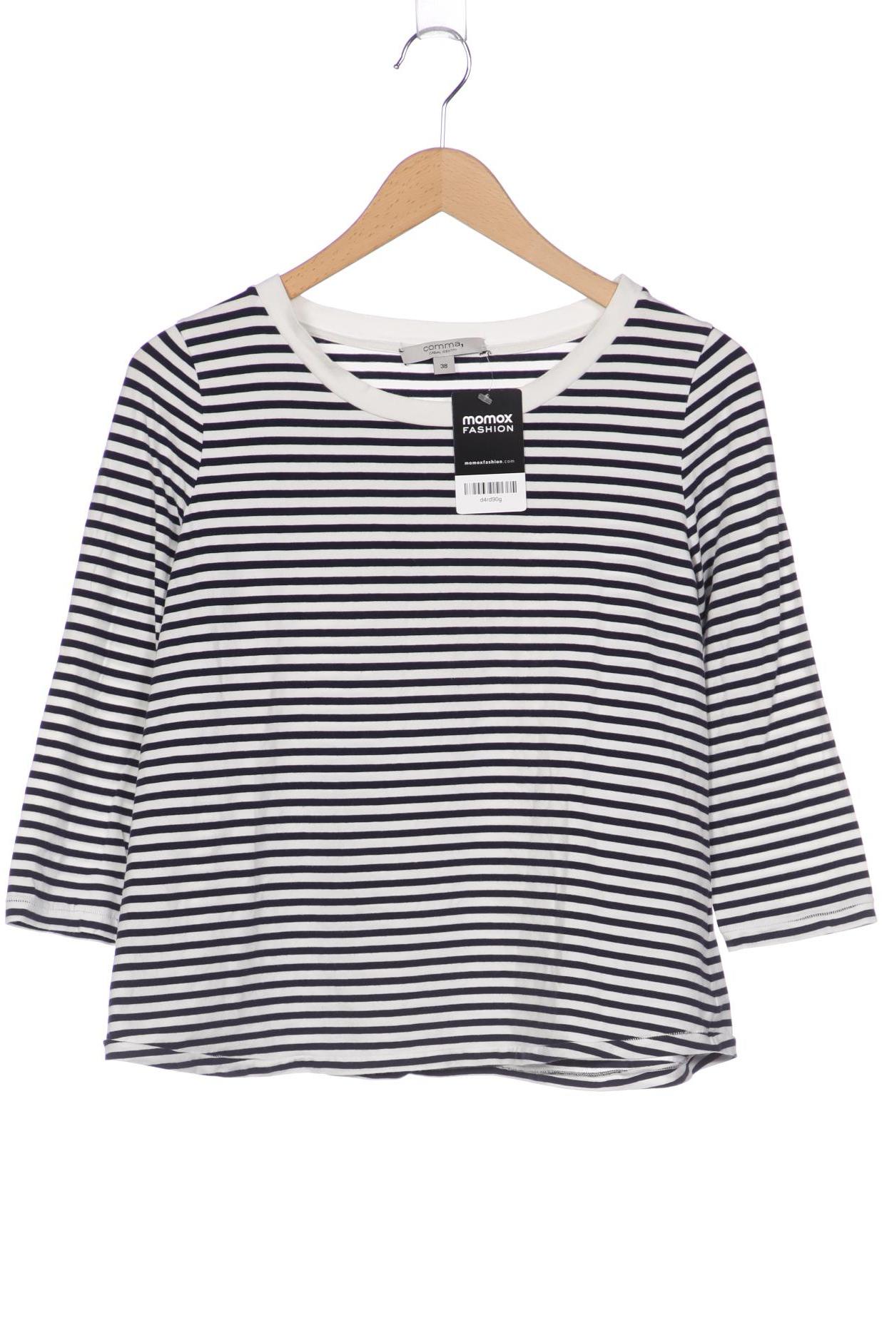 

Comma Damen Langarmshirt, weiß, Gr. 38