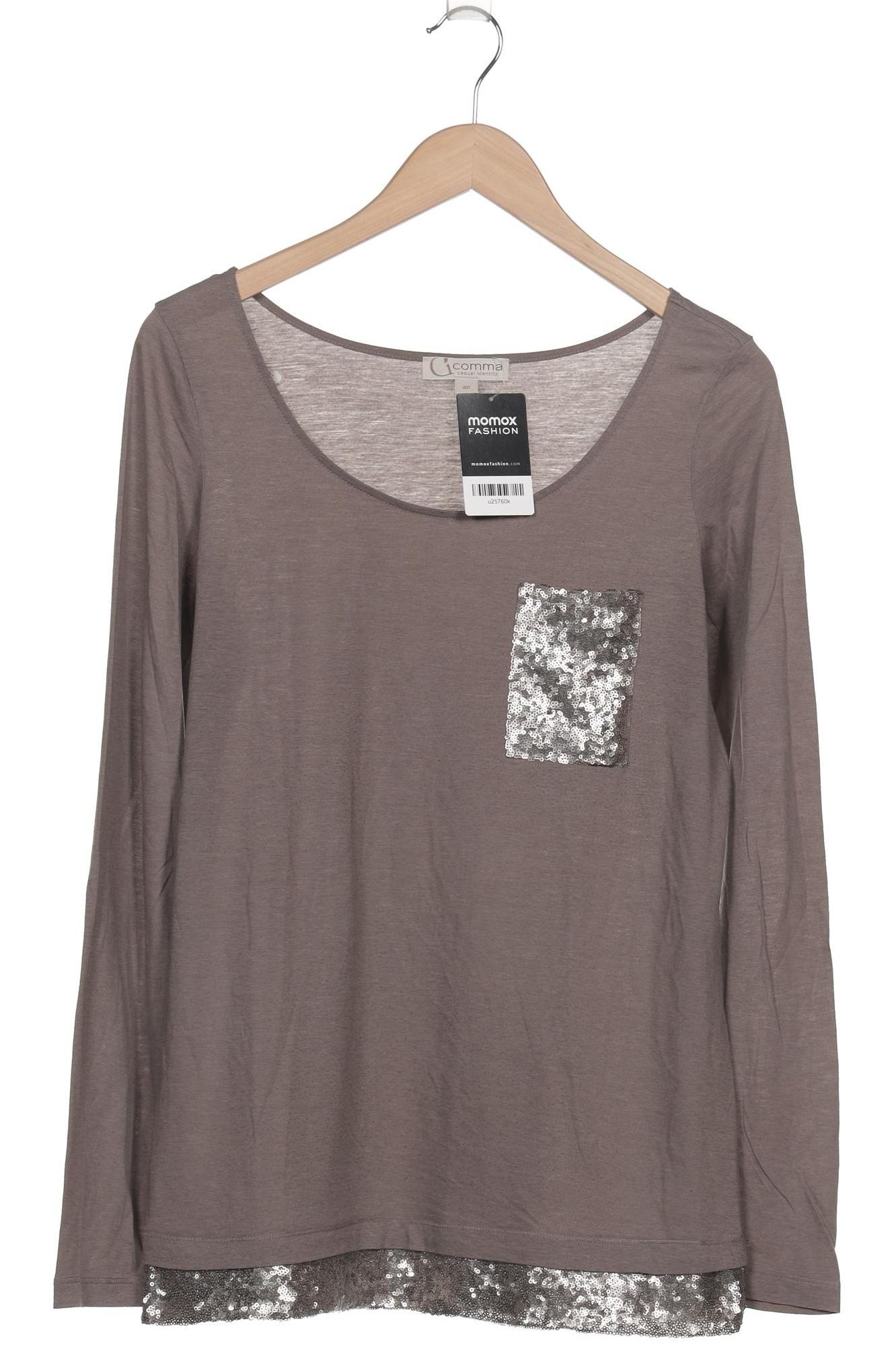 

Comma Damen Langarmshirt, grau, Gr. 40