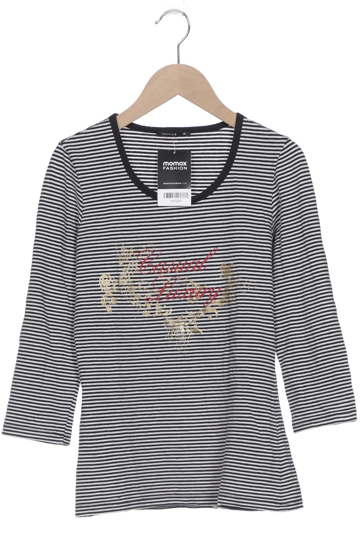 

Comma Damen Langarmshirt, schwarz, Gr. 36