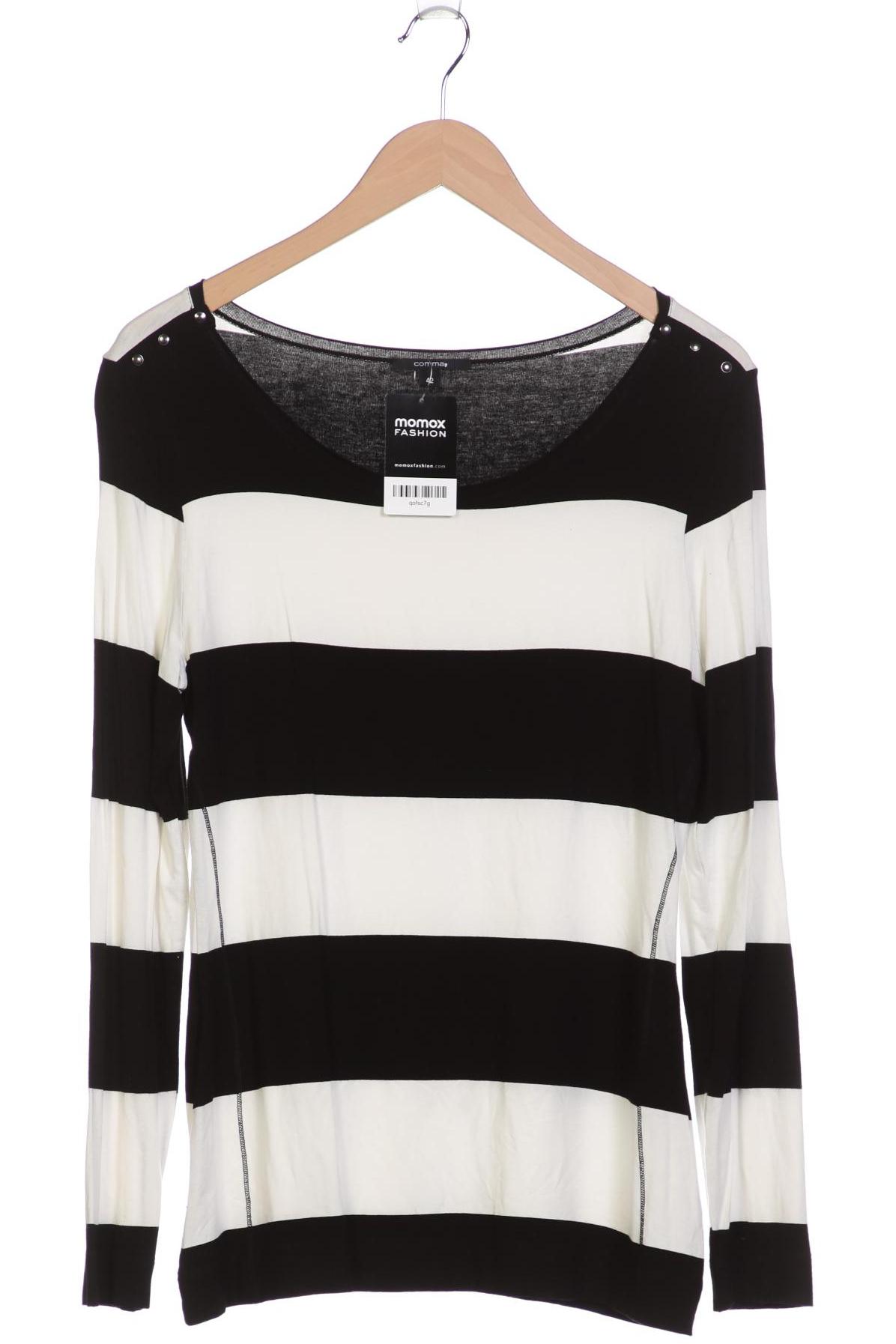 

Comma Damen Langarmshirt, schwarz, Gr. 42