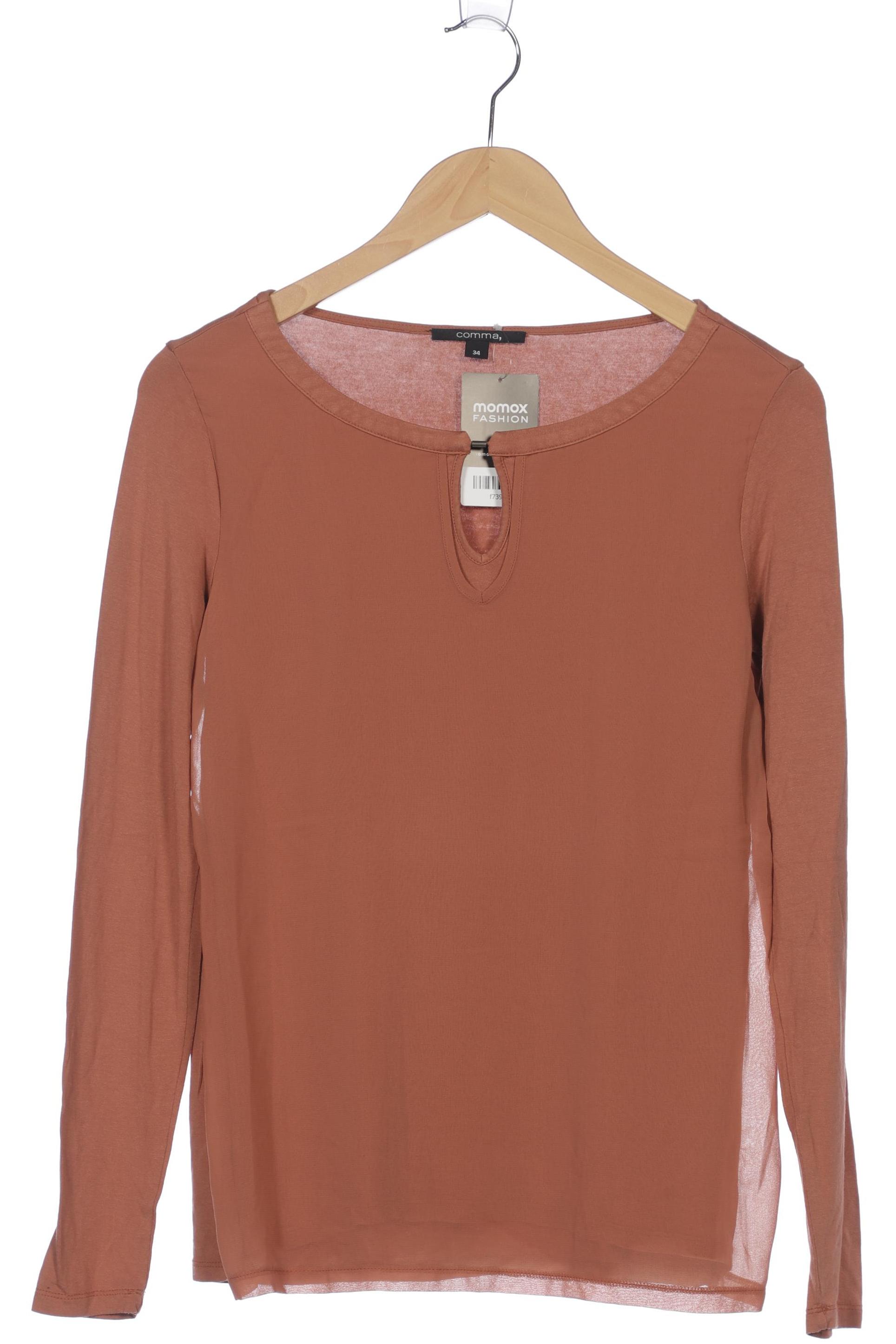 

Comma Damen Langarmshirt, braun, Gr. 34