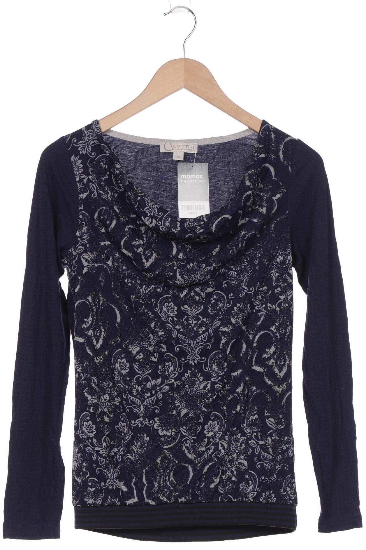 

Comma Damen Langarmshirt, marineblau