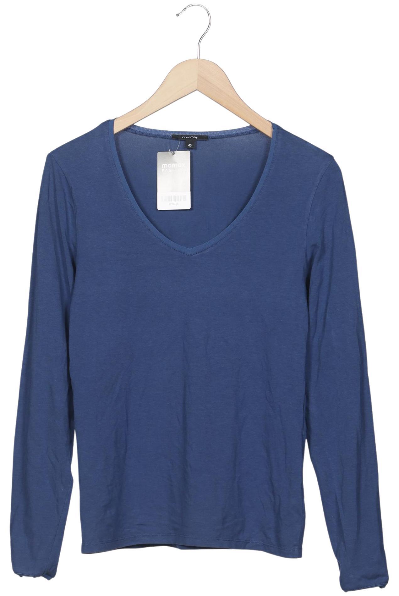 

Comma Damen Langarmshirt, marineblau, Gr. 40