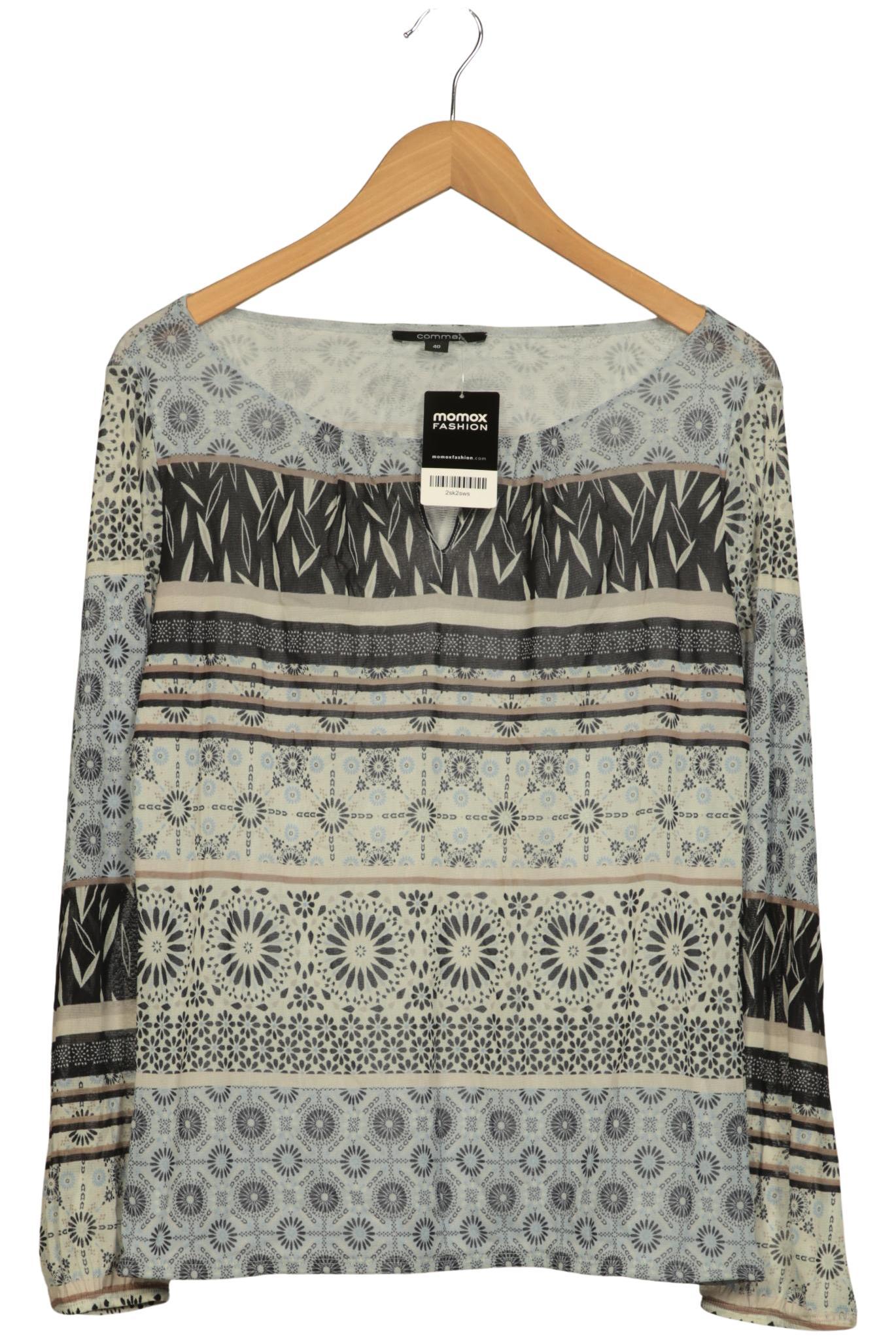 

Comma Damen Langarmshirt, mehrfarbig, Gr. 40