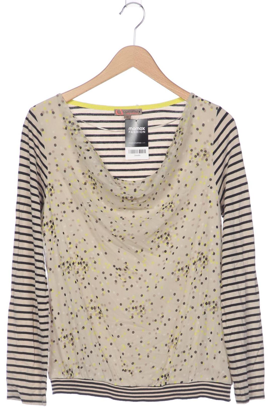 

Comma Damen Langarmshirt, beige, Gr. 42