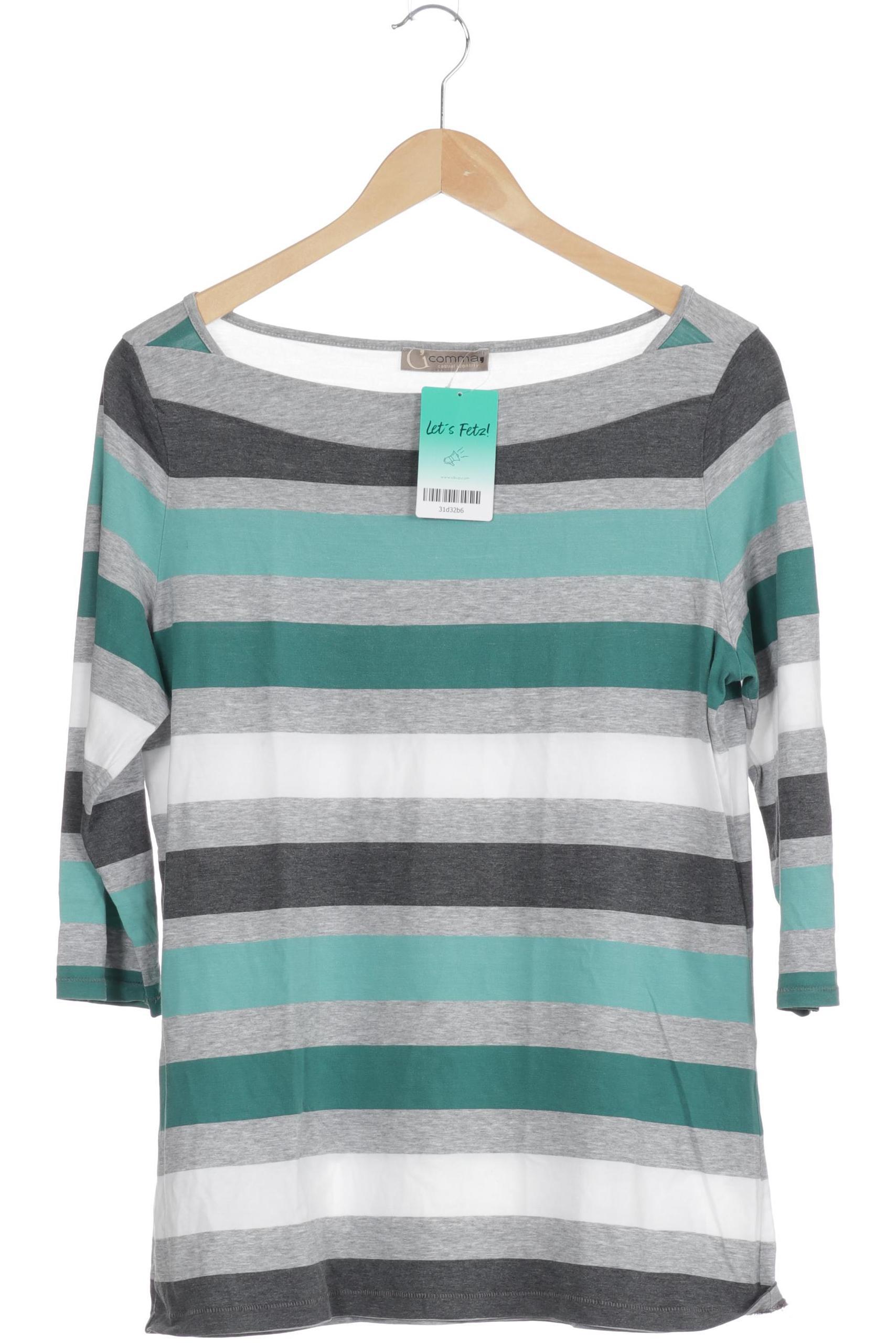 

Comma Damen Langarmshirt, türkis, Gr. 44