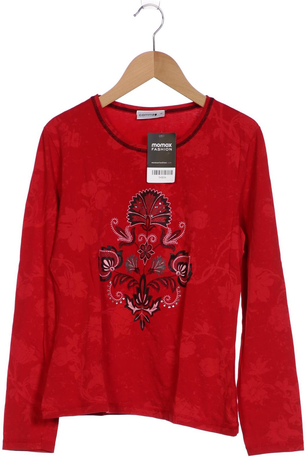 

Comma Damen Langarmshirt, rot