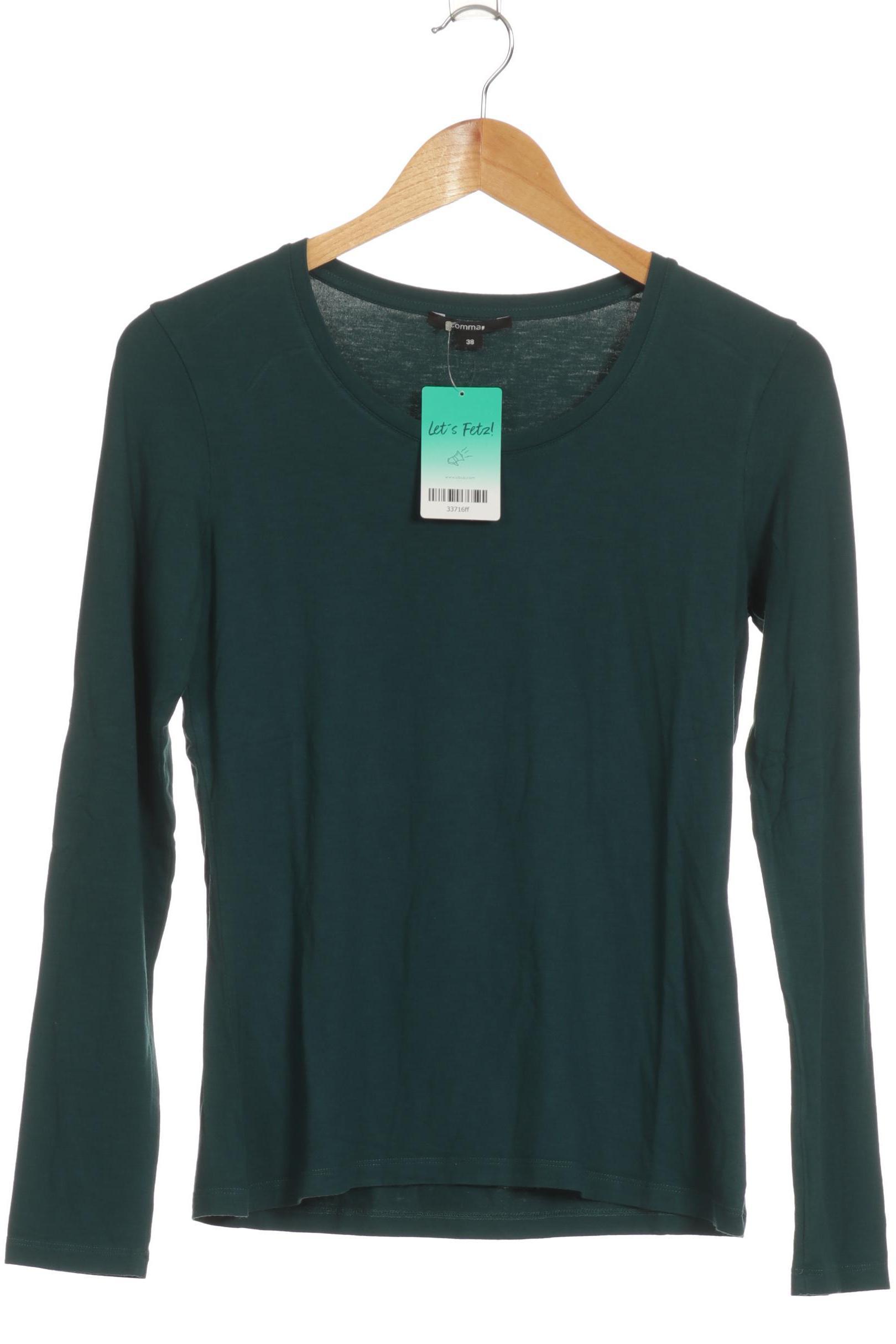

Comma Damen Langarmshirt, türkis, Gr. 38