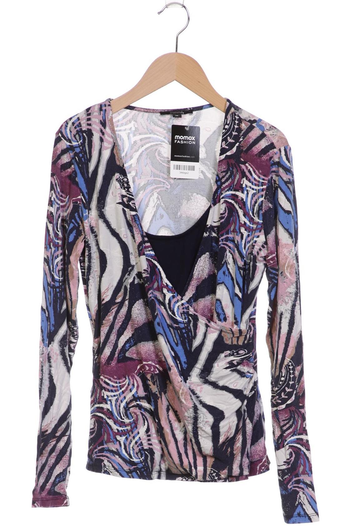

Comma Damen Langarmshirt, marineblau, Gr. 36